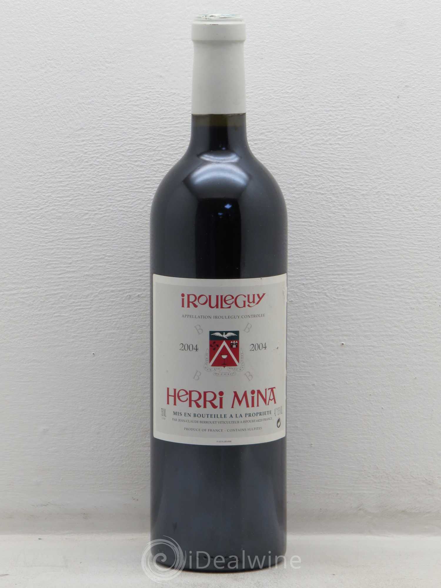 Irouléguy Domaine Herri Mina 2004 - Posten von 1 Flasche - 0