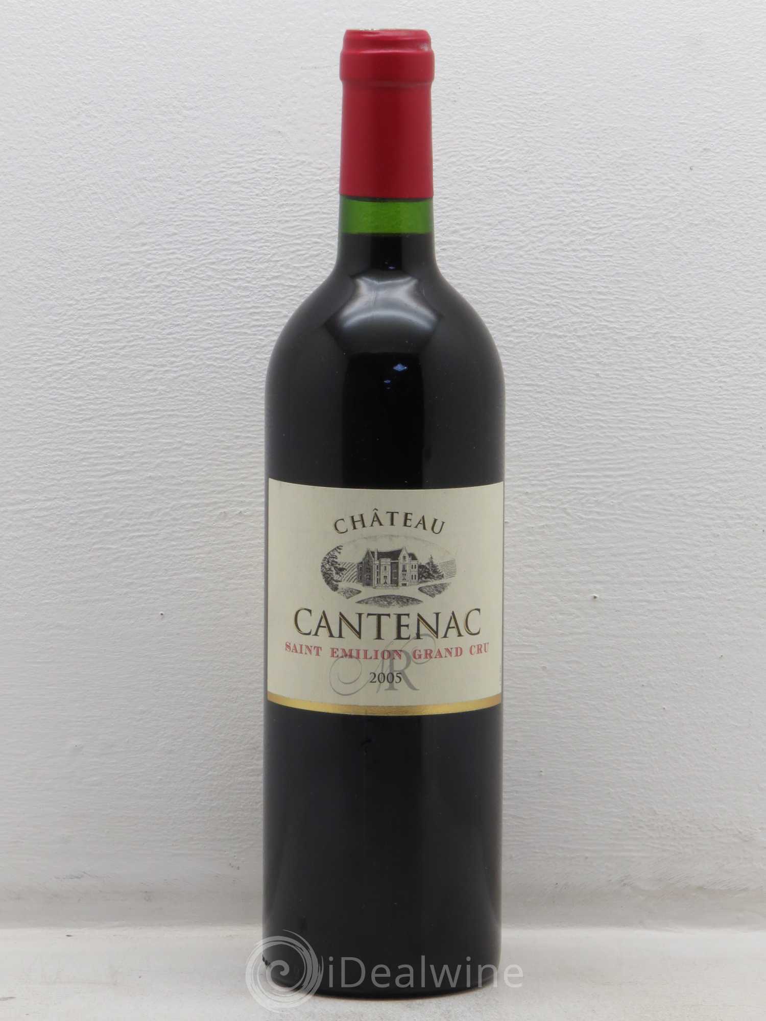 Saint-Émilion Grand Cru Château Cantenac 2005 - Posten von 1 Flasche - 0