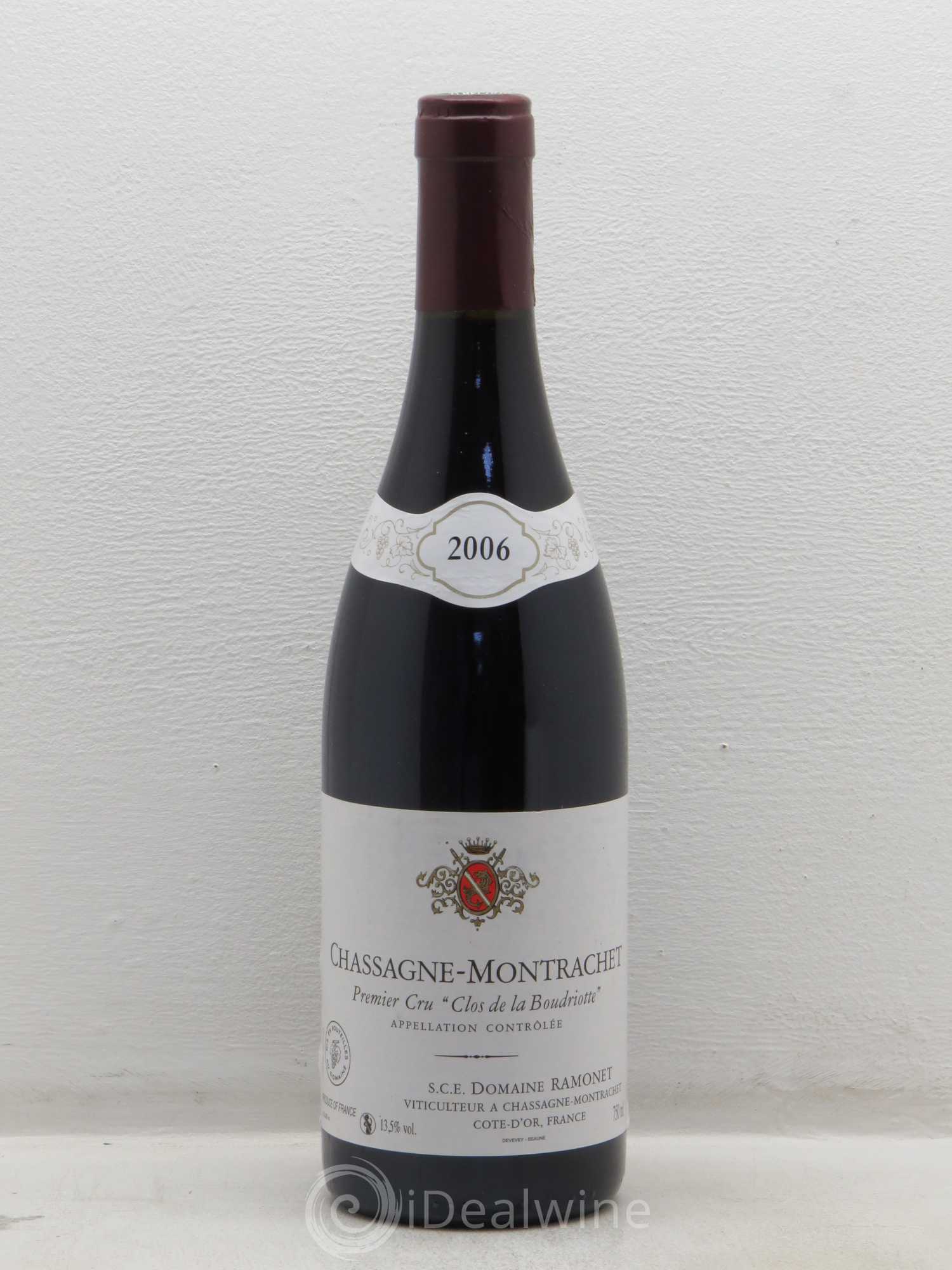 Chassagne-Montrachet 1er Cru Clos de la Boudriotte Ramonet (Domaine) 2006 - Lot de 1 bouteille - 0