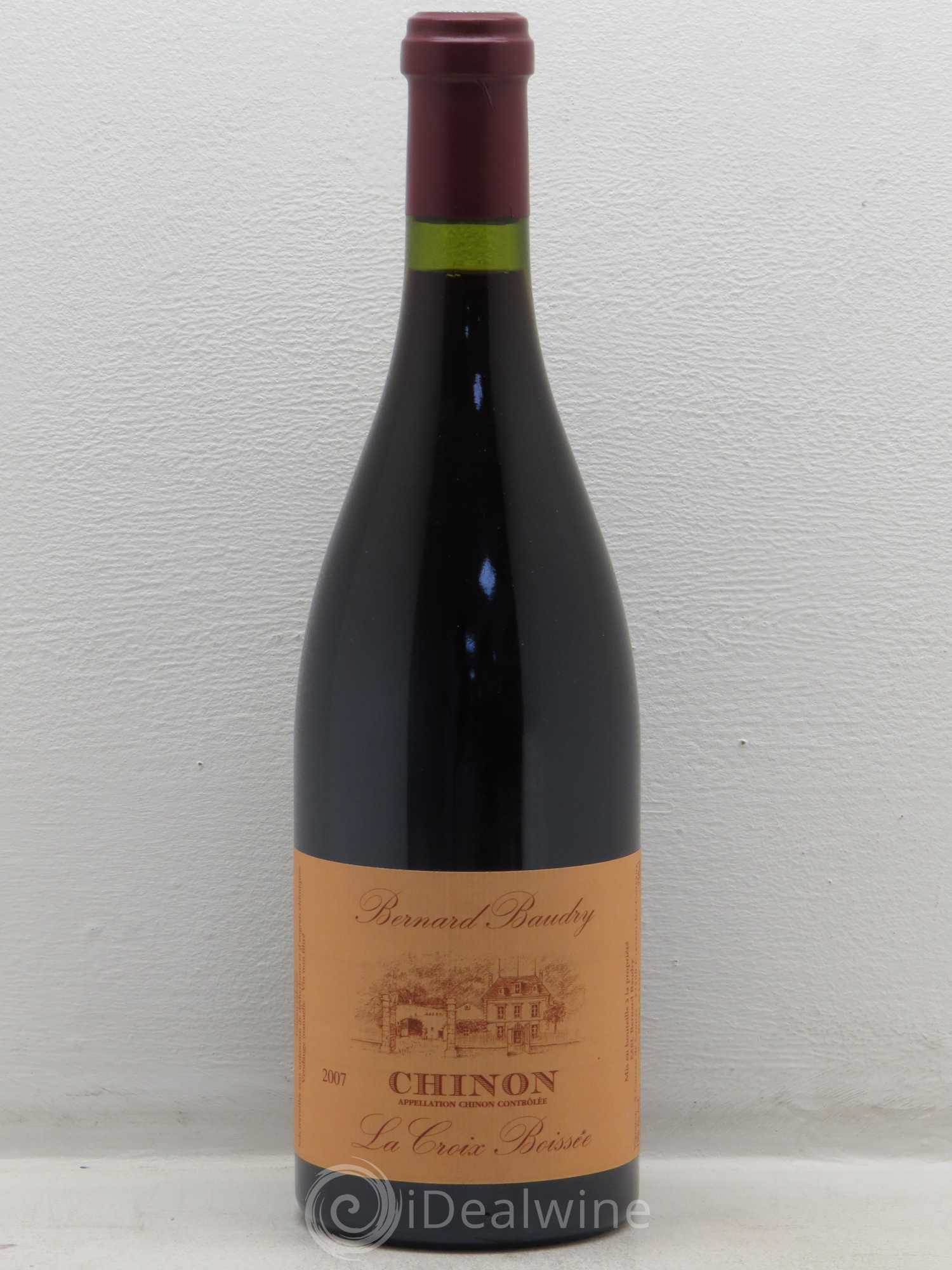 Chinon La Croix Boissée Bernard Baudry 2007 - Lot de 1 bouteille - 0