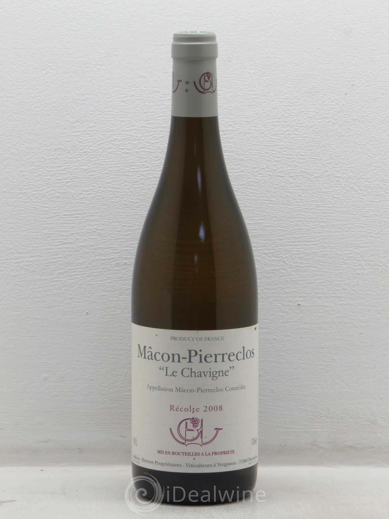 Mâcon-Pierreclos Le Chavigne Guffens-Heynen 2008 - Lot de 1 bouteille - 0