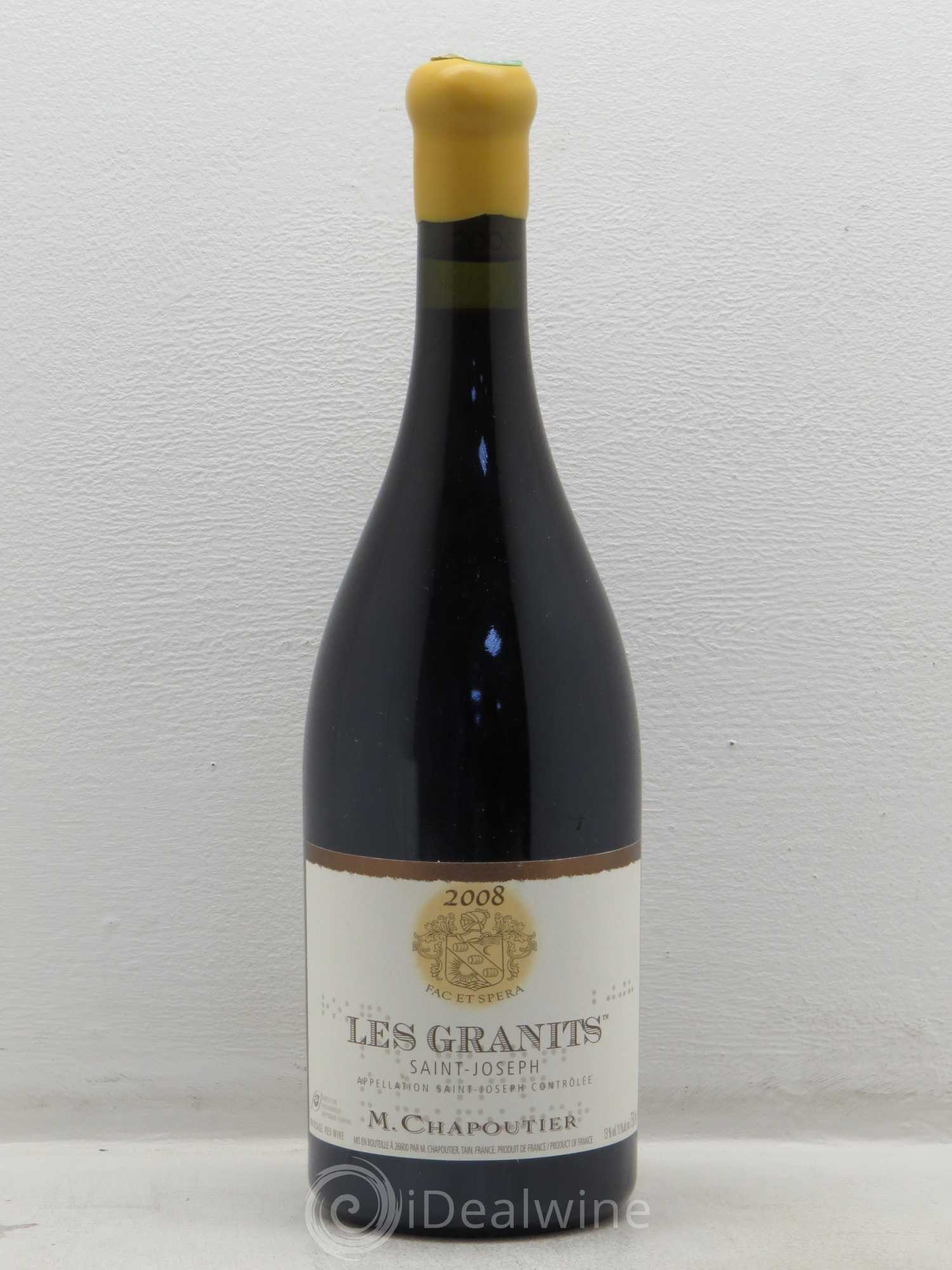 Saint-Joseph Les Granits Chapoutier 2008 - Lot de 1 bouteille - 0