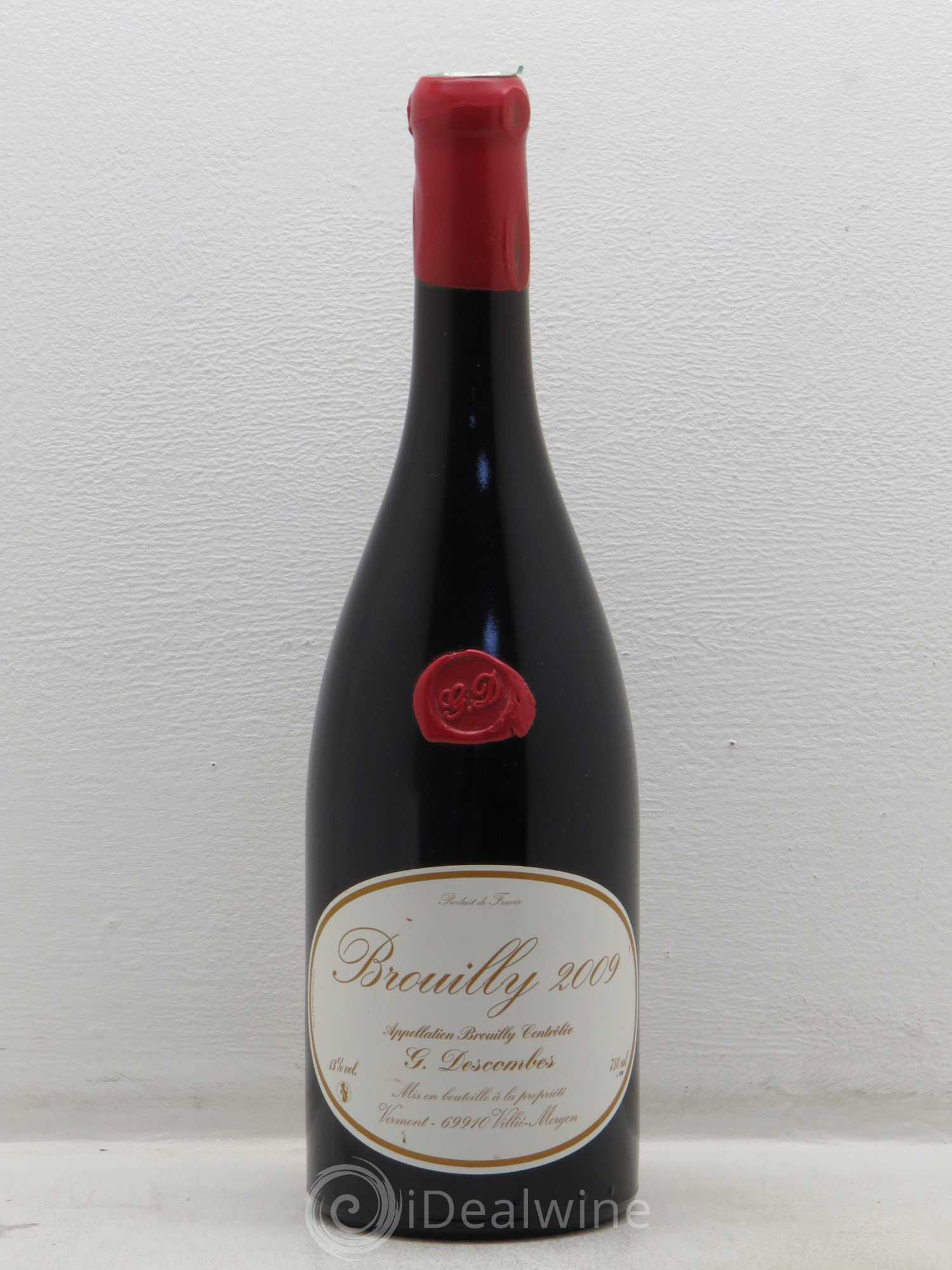 Brouilly Georges Descombes (Domaine) 2009 - Lot de 1 bouteille - 0