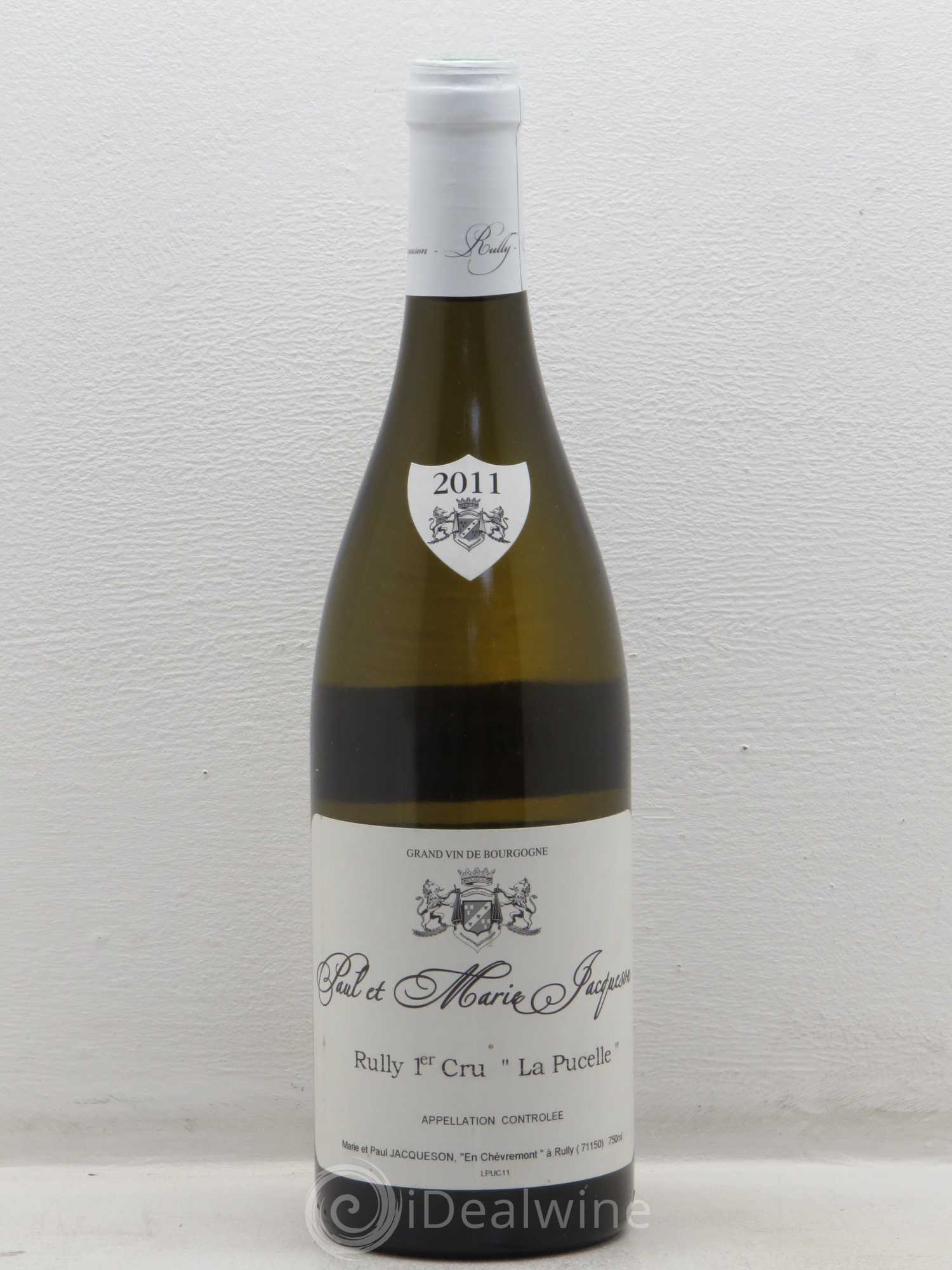 Rully 1er Cru La Pucelle Paul & Marie Jacqueson 2011 - Lot de 1 bouteille - 0