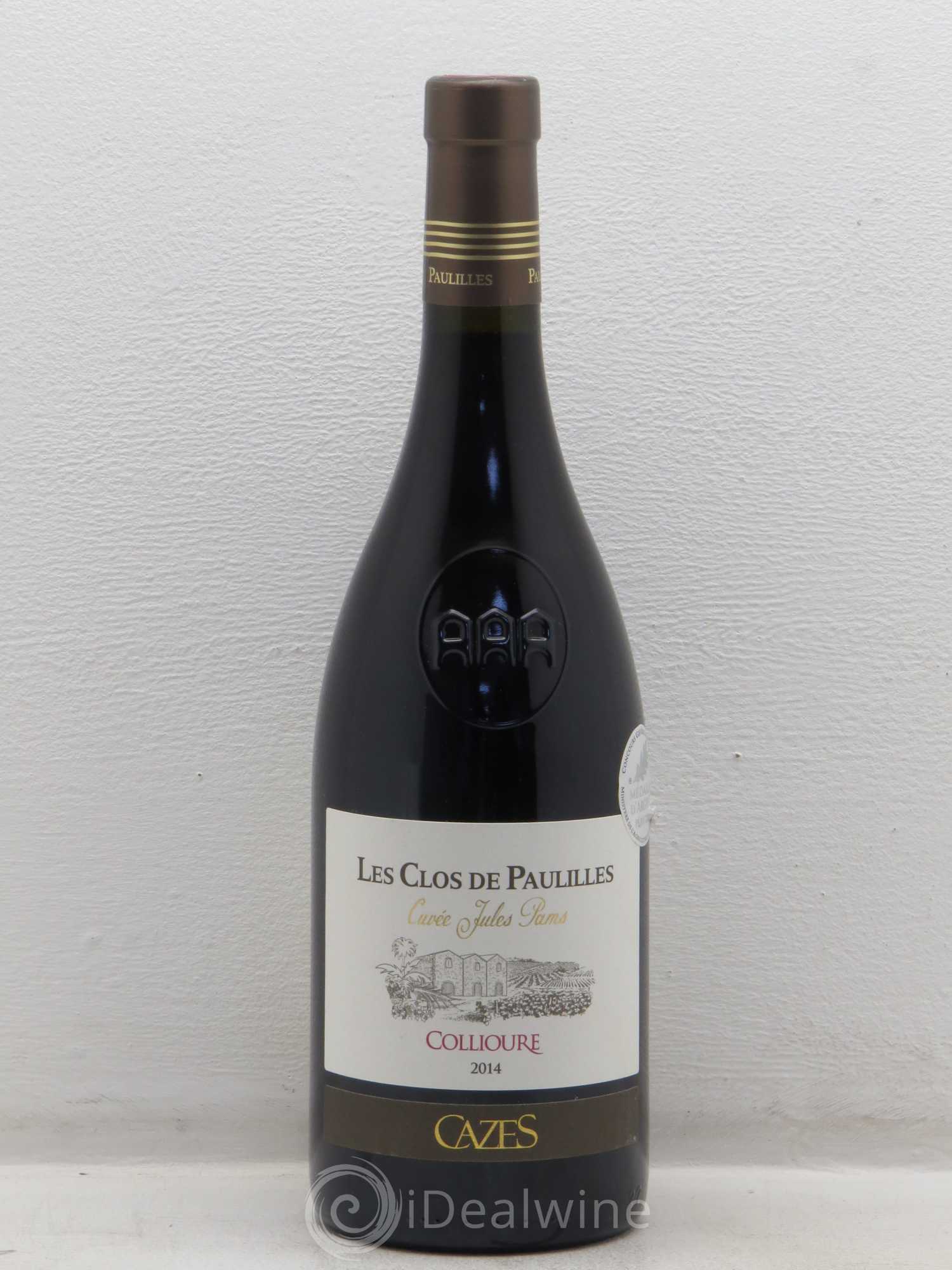 Collioure Clos De Paulilles Cuvee Jules Pams Cazes (sans prix de réserve) 2014 - Posten von 1 Flasche - 0