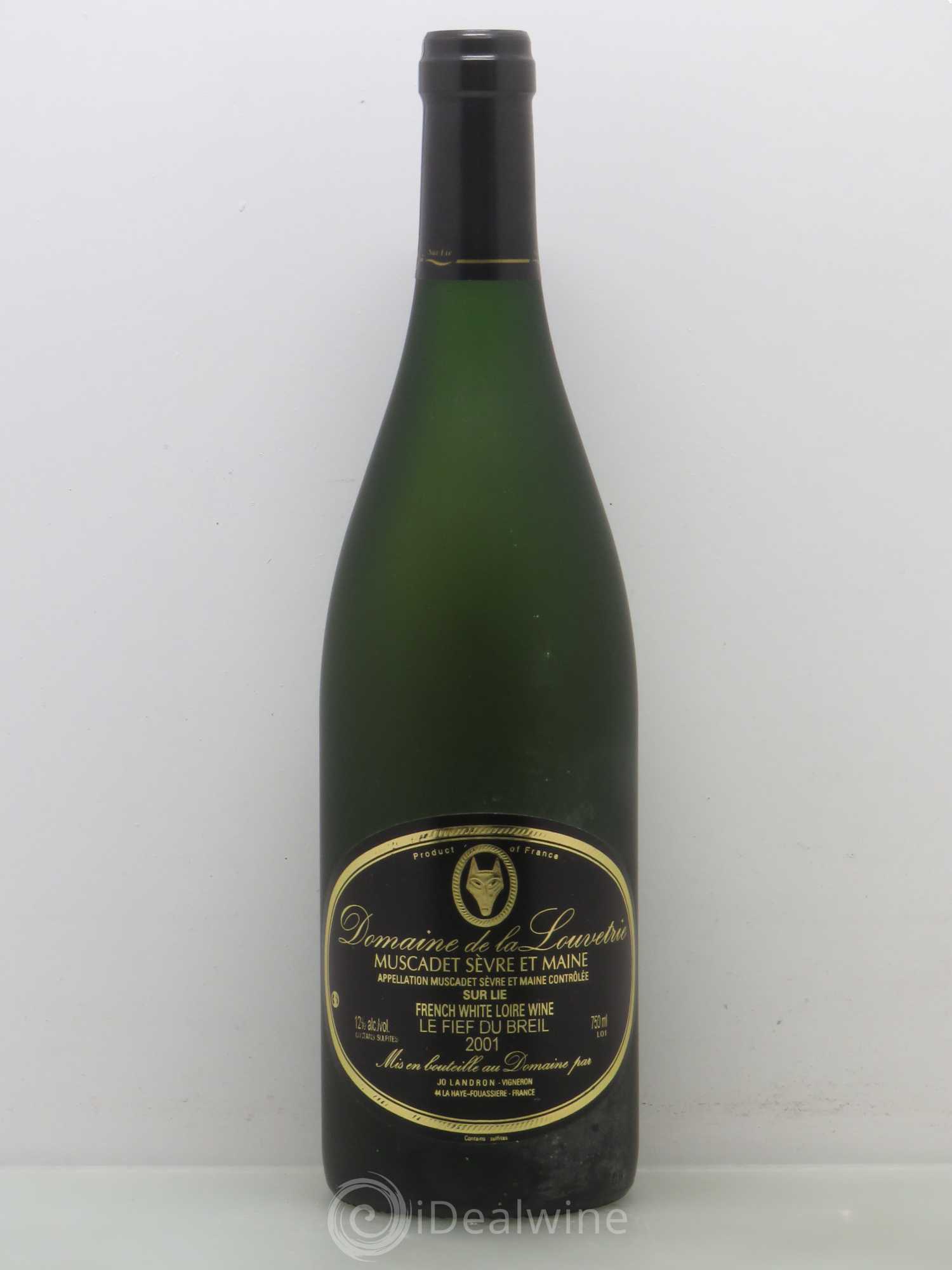 Muscadet-Sèvre-et-Maine Le Fief Du Breil Domaine Louvetrie 2001 - Posten von 1 Flasche - 0