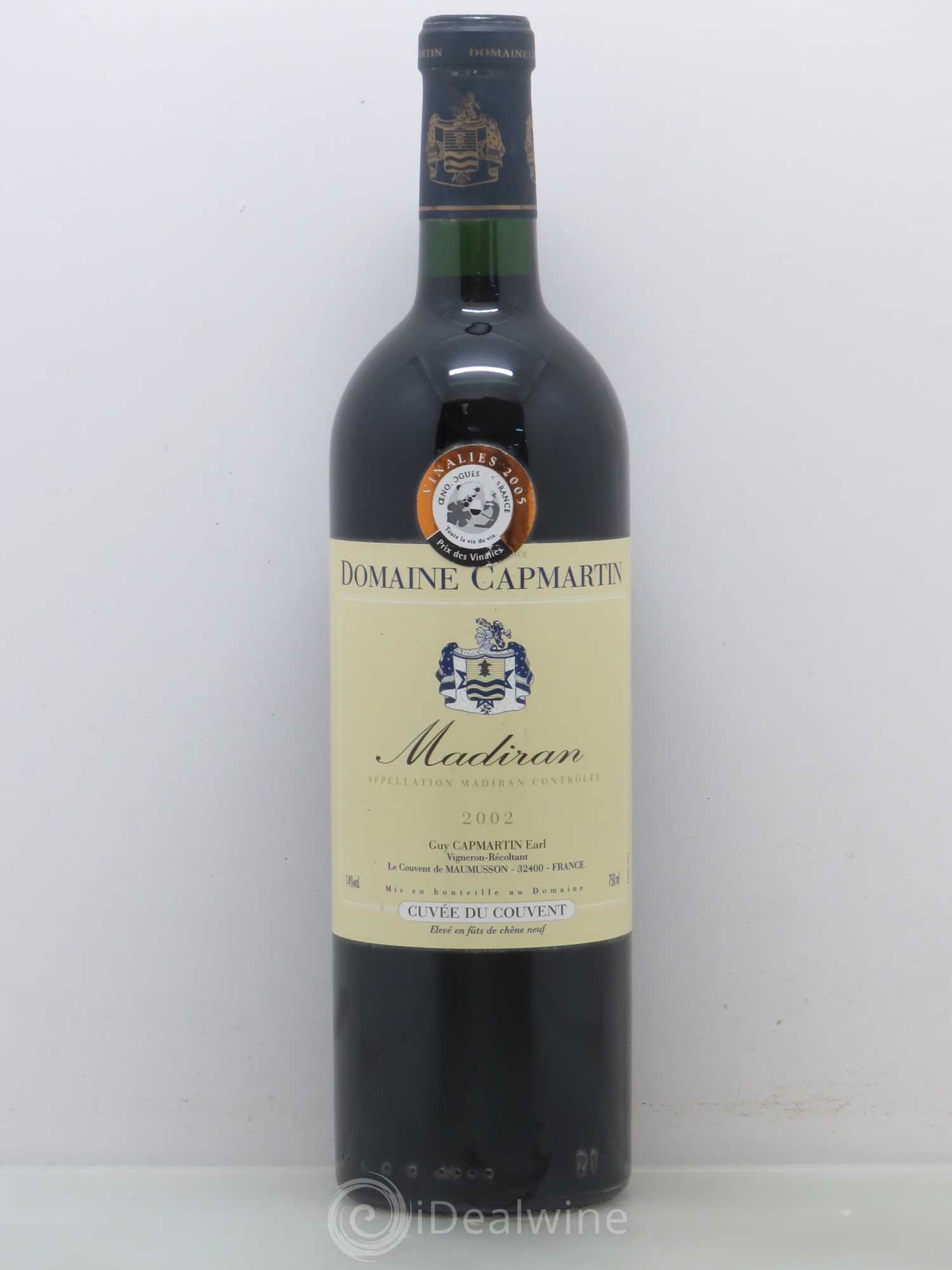 Madiran Cuvée du Couvent Capmartin 2002 - Posten von 1 Flasche - 0