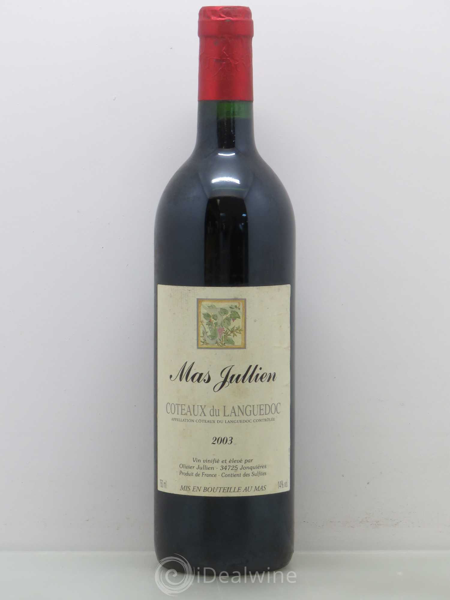 Terrasses du Larzac Mas Jullien Olivier Jullien 2003 - Lot de 1 bouteille - 0