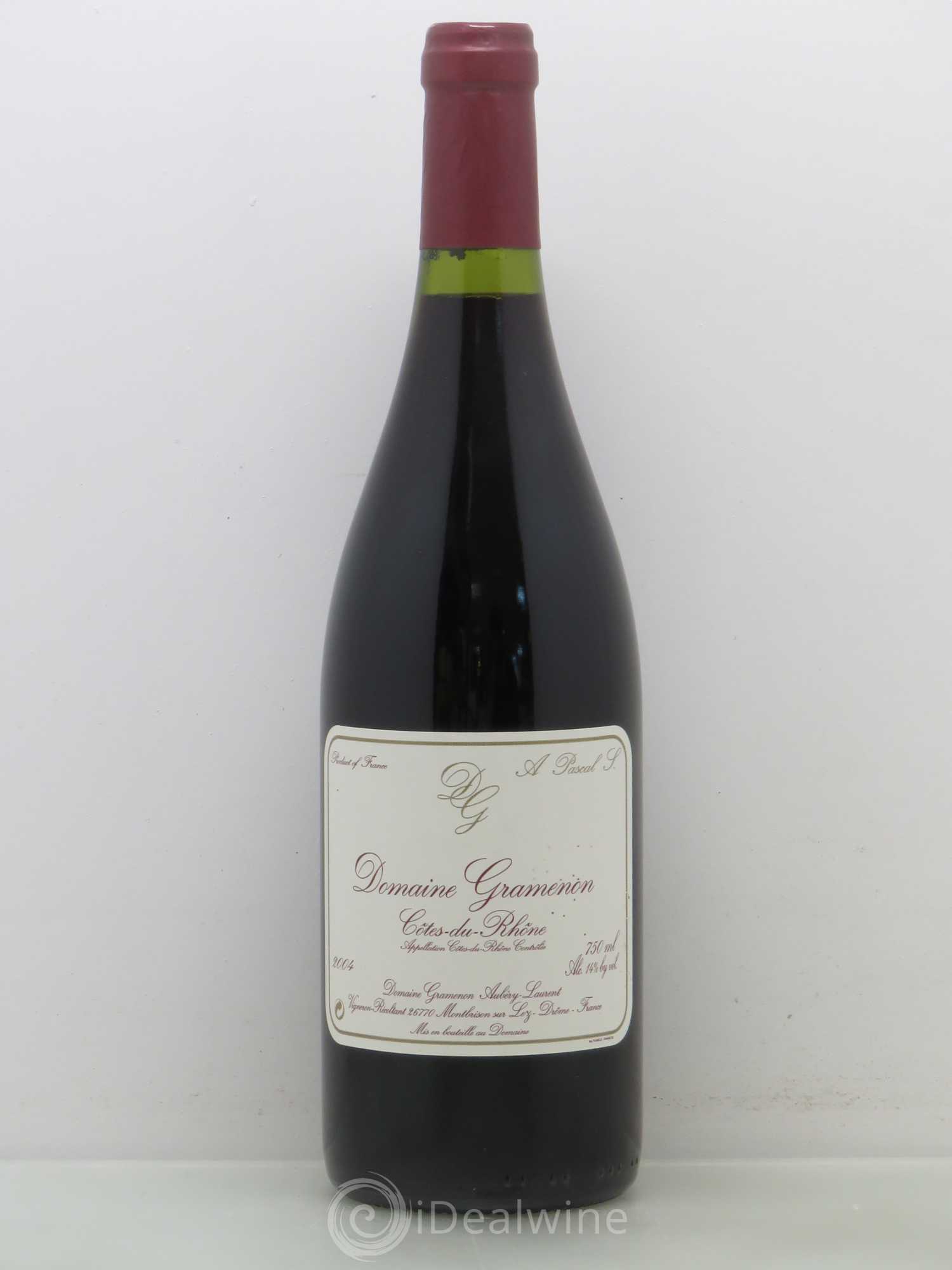 Côtes-du-Rhône Gramenon 2004 - Lot de 1 bouteille - 0