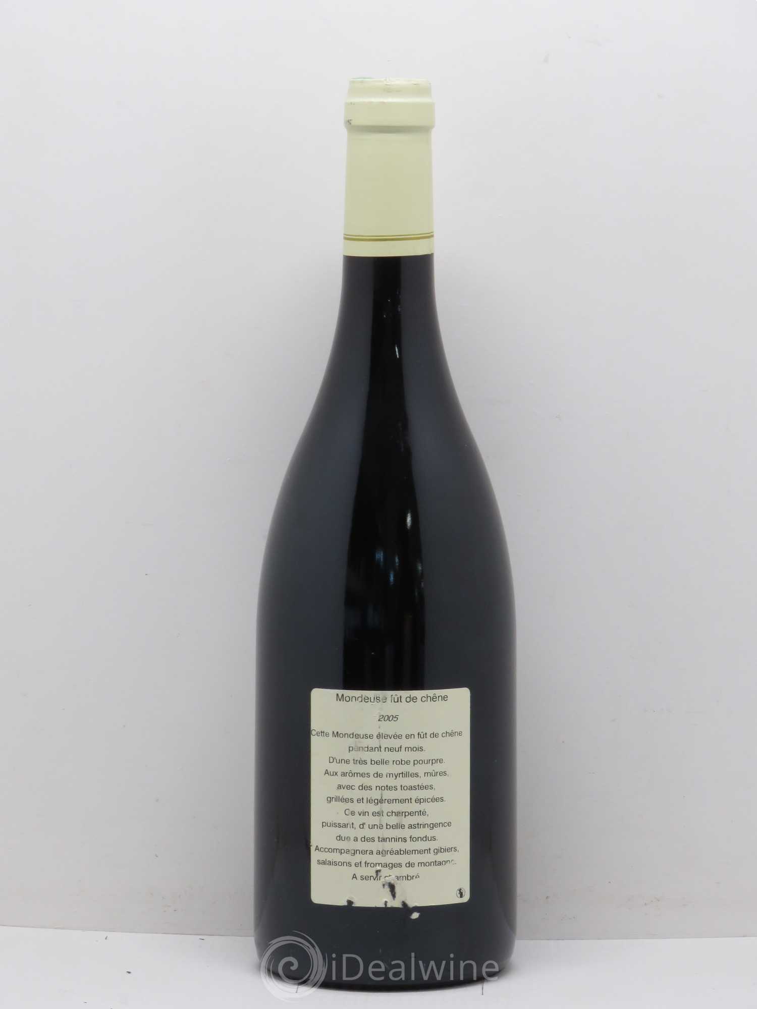 Vin de Savoie Mondeuse Domaine Philippe Ravier 2005 - Lot de 1 bouteille - 1