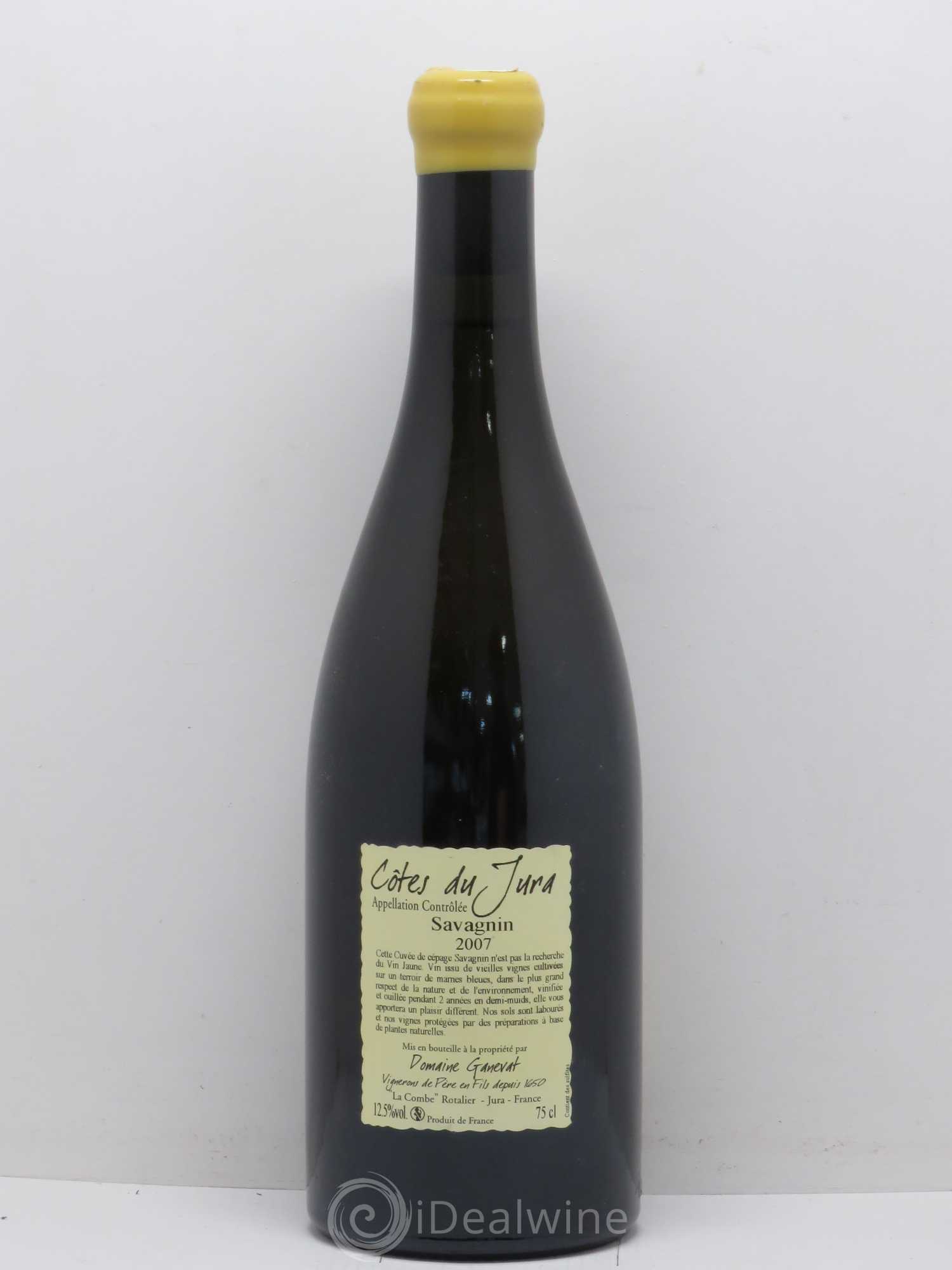 Côtes du Jura Les Chalasses Marnes Bleues Jean-François Ganevat (Domaine) 2007 - Lot de 1 bouteille - 1