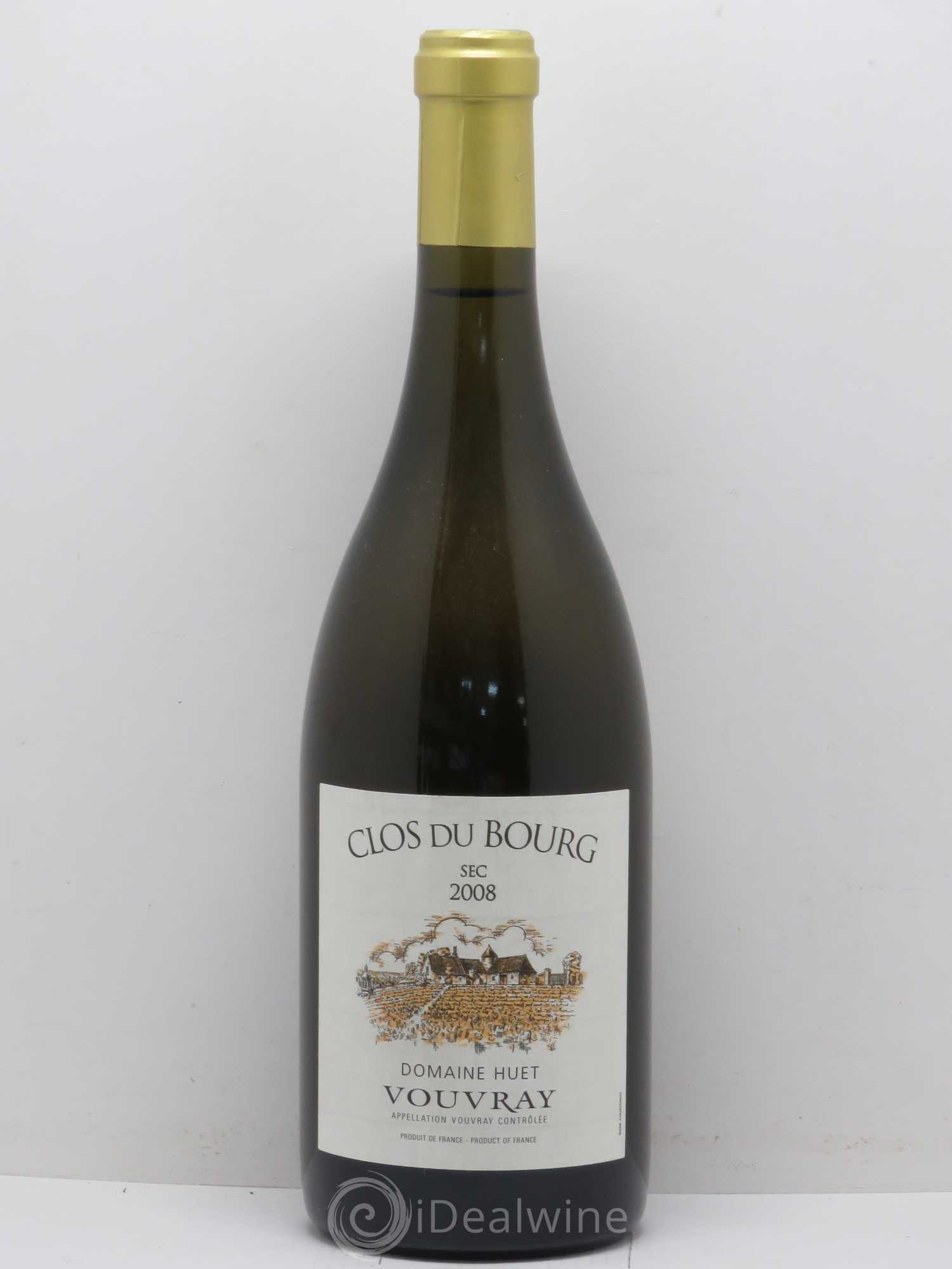 Vouvray Clos du Bourg Sec Domaine Huet 2008 - Lot de 1 bouteille - 0