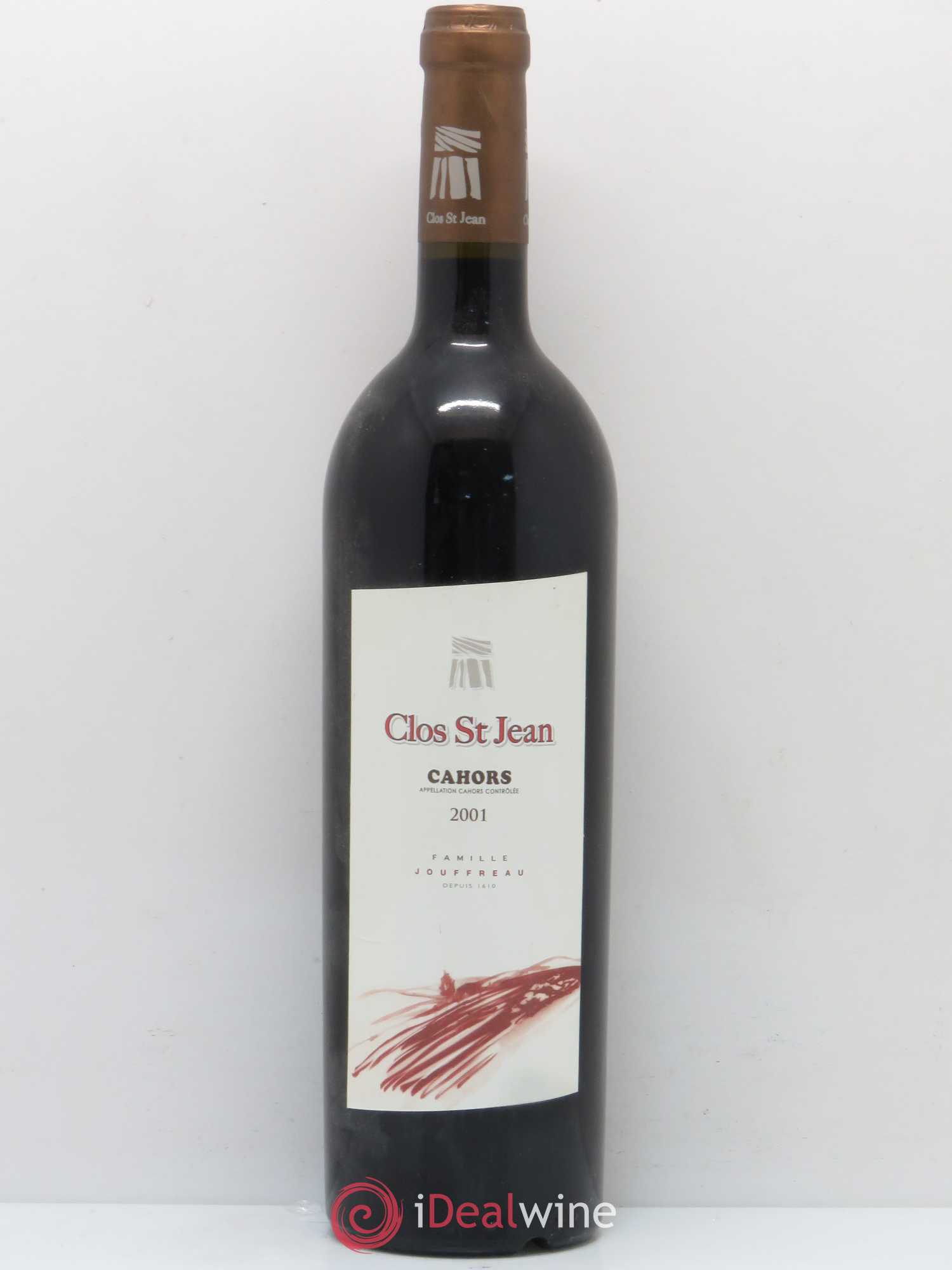 Cahors Clos Saint Jean Clos de Gamot Famille Jouffreau 2001 - Posten von 1 Flasche - 0