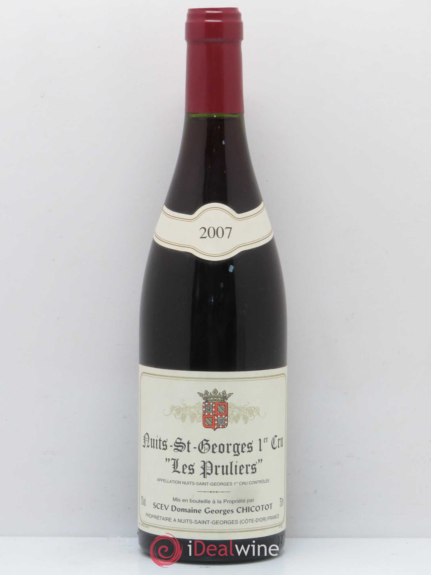 Nuits-Saint-Georges 1er Cru Les Pruliers Domaine Georges Chicotot 2007 - Posten von 1 Flasche - 0