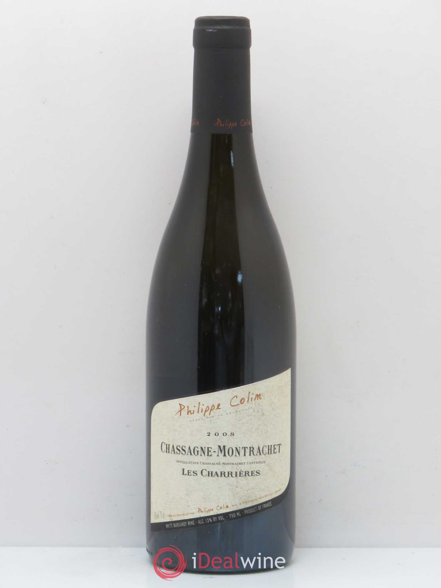 Chassagne-Montrachet Les Charrières Philippe Colin 2008 - Posten von 1 Flasche - 0