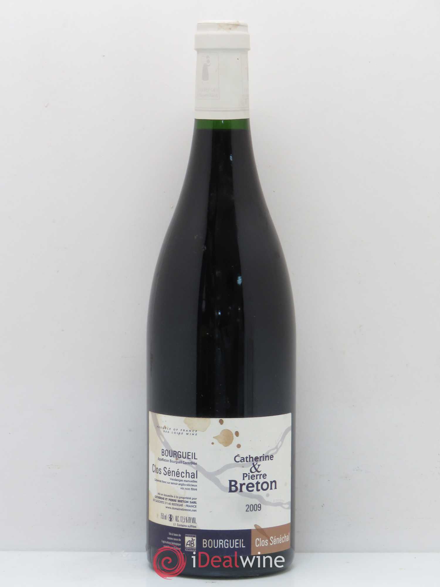 Bourgueil Clos Sénéchal Catherine et Pierre Breton 2009 - Lot de 1 bouteille - 0