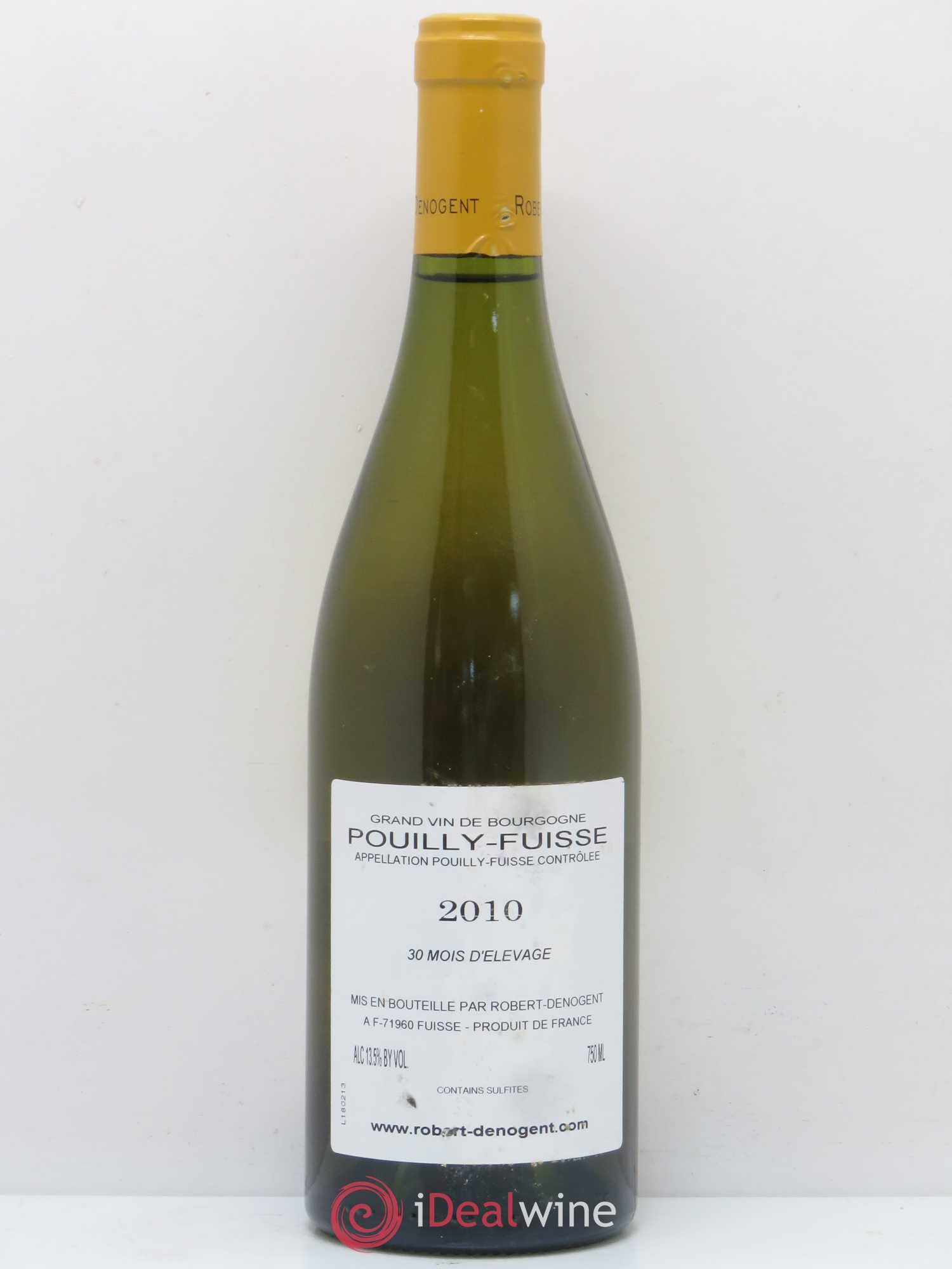 Pouilly-Fuissé La Croix Vieilles Vignes Robert Denogent (Domaine) 2010 - Lot de 1 bouteille - 1