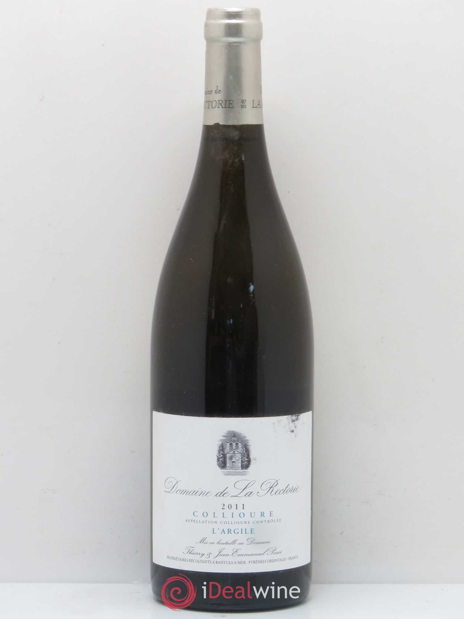 Collioure La Rectorie (Domaine de) L'Argile Thierry et Jean Emmanuel Parcé 2011 - Lot de 1 bouteille - 0