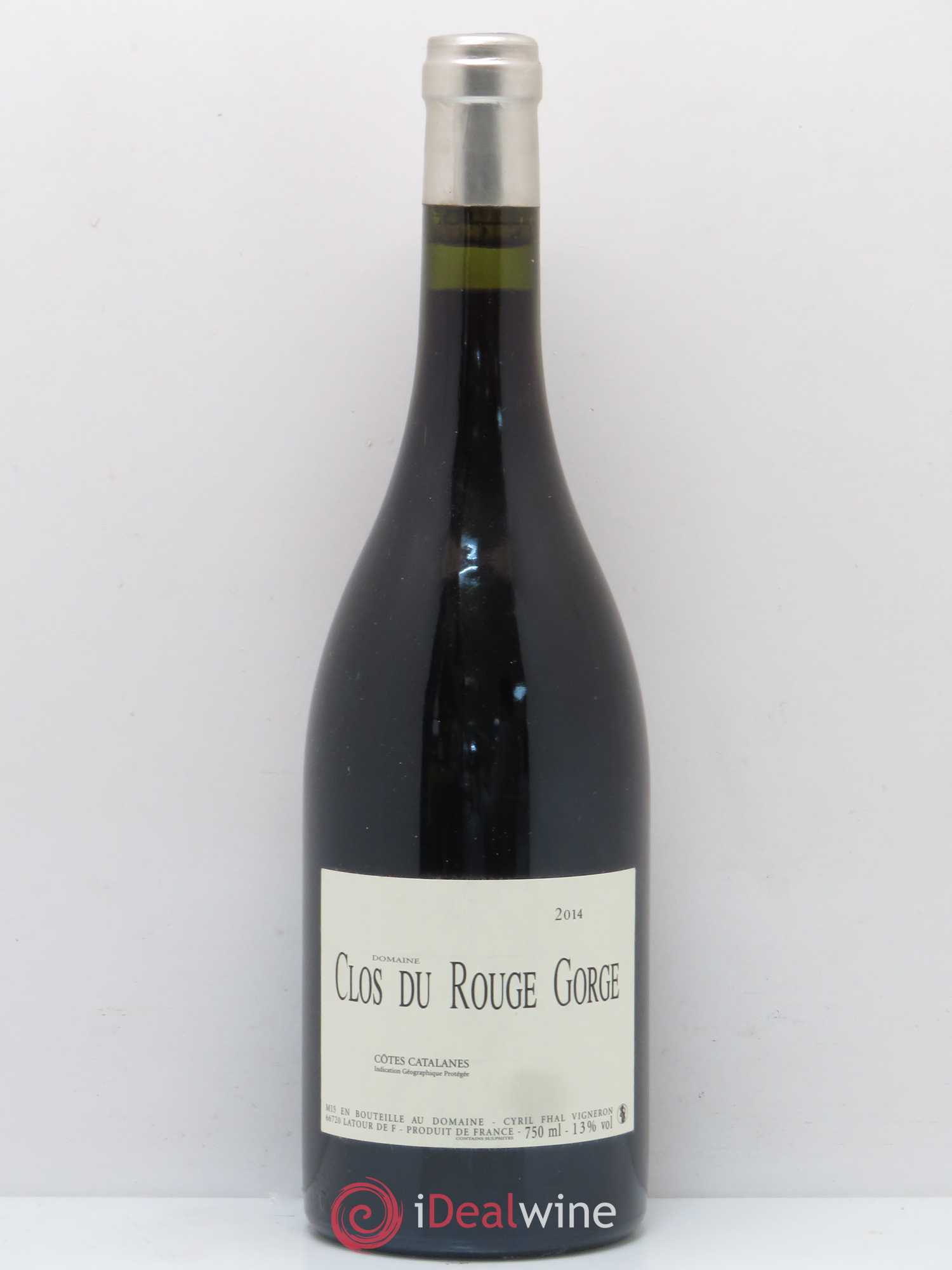 Côtes Catalanes (VDP des Côtes Catalanes) Clos du Rouge Gorge 2014 - Lot de 1 bouteille - 0