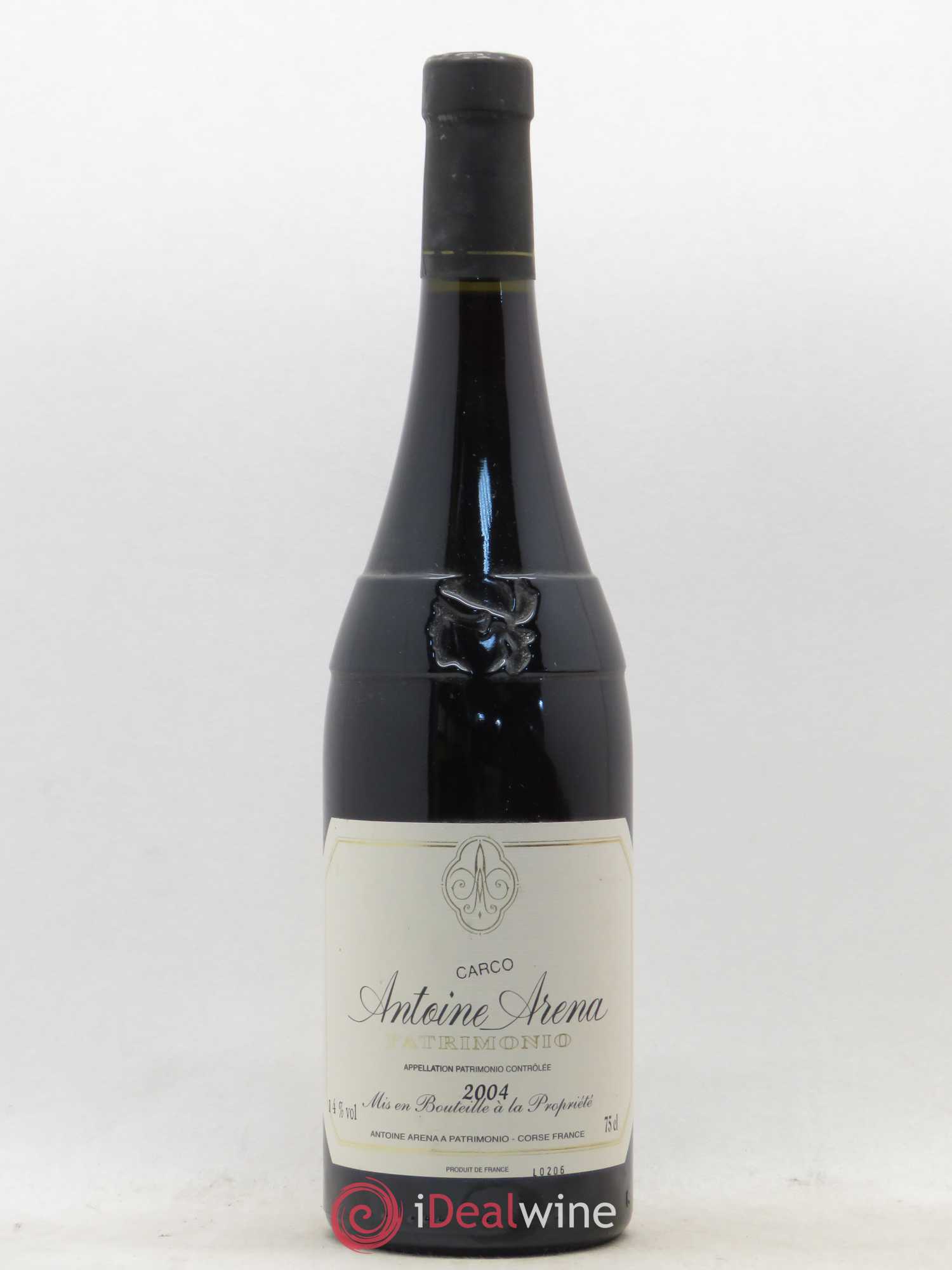 Patrimonio Carco Antoine Arena 2004 - Lot de 1 bouteille - 0