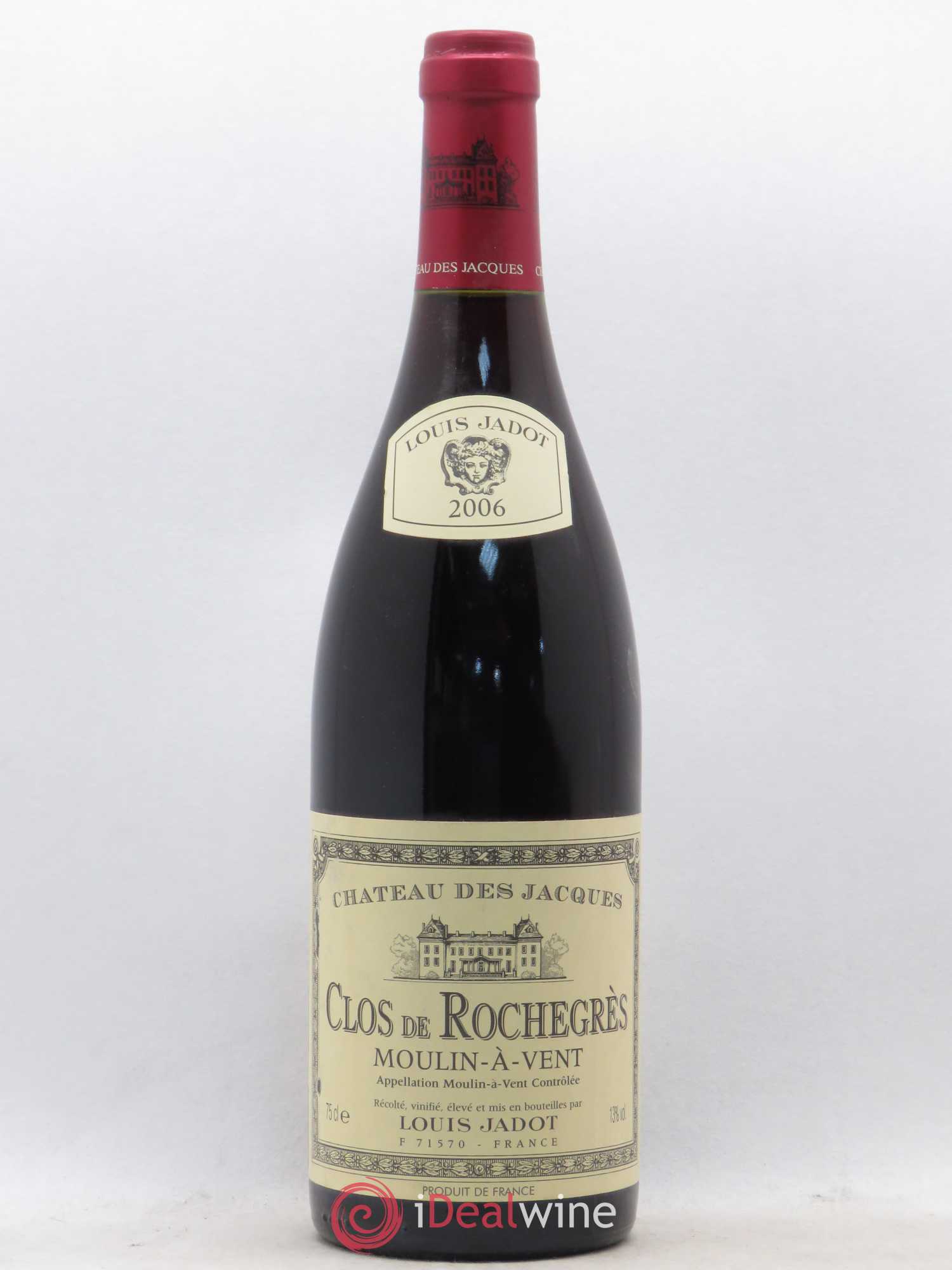 Moulin-à-Vent Clos de Rochegrès Château des Jacques 2006 - Lot de 1 bouteille - 0