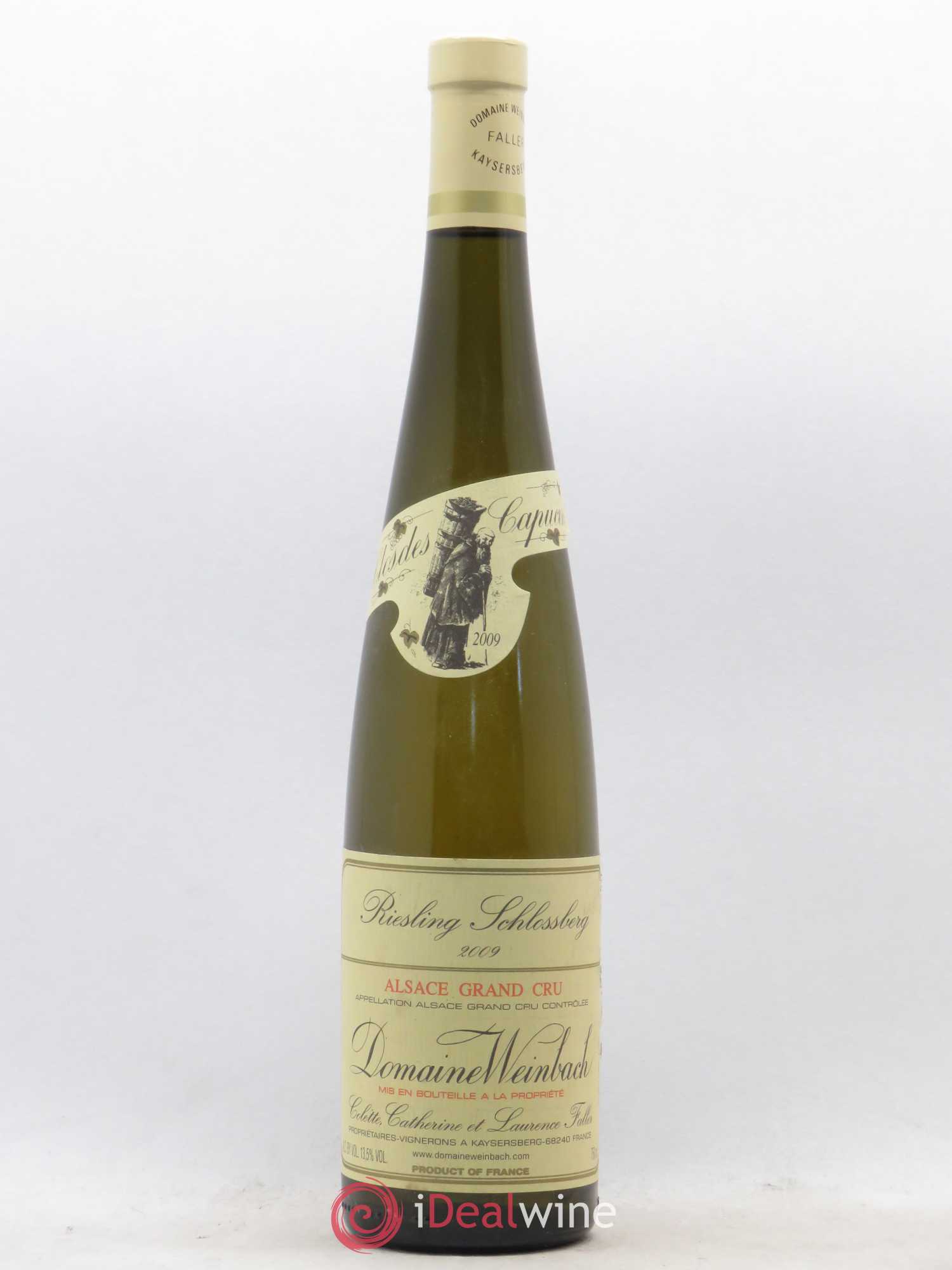 Alsace Grand Cru Schlossberg Riesling Weinbach (Domaine) Clos des capucins 2009 - Posten von 1 Flasche - 0