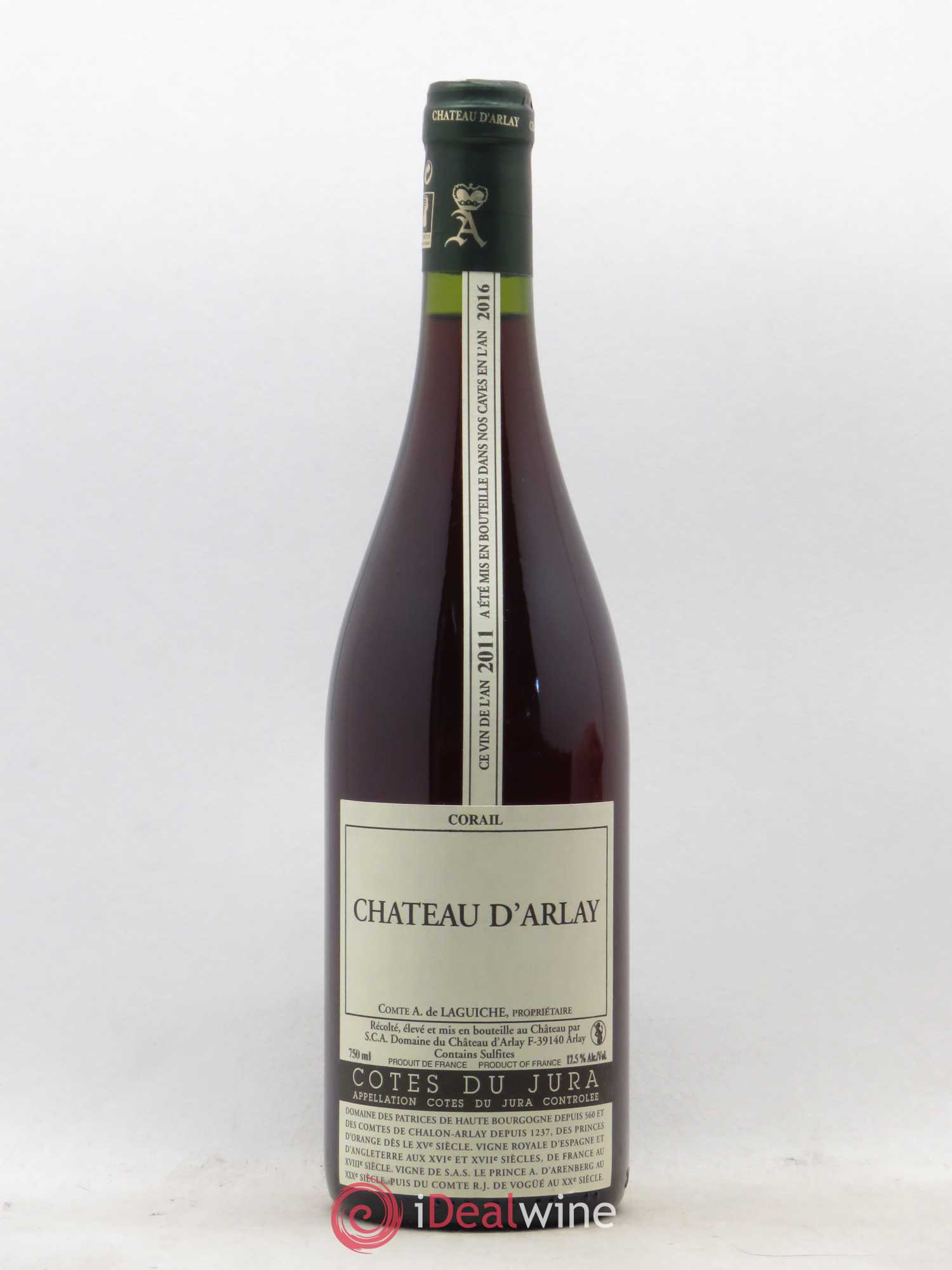 Côtes du Jura Corail Château d'Arlay 2011 - Lot de 1 bouteille - 0