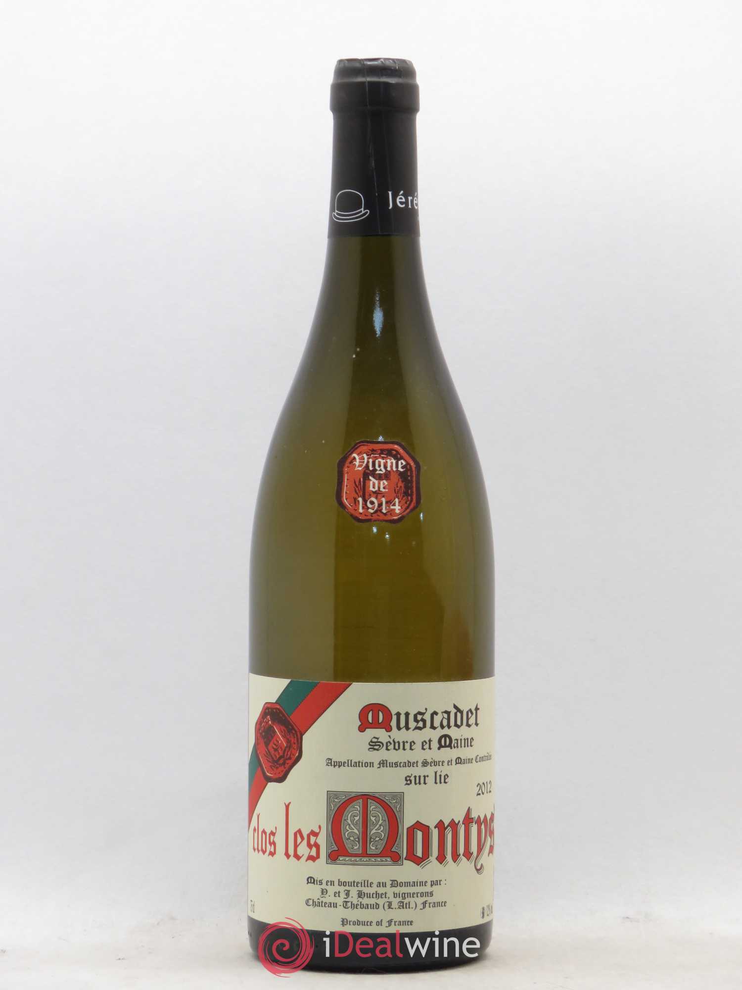 Muscadet-Sèvre-et-Maine sur lie Clos Les Montys Jérémie Huchet Vigne de 1914 2012 - Lotto di 1 bottiglia - 0