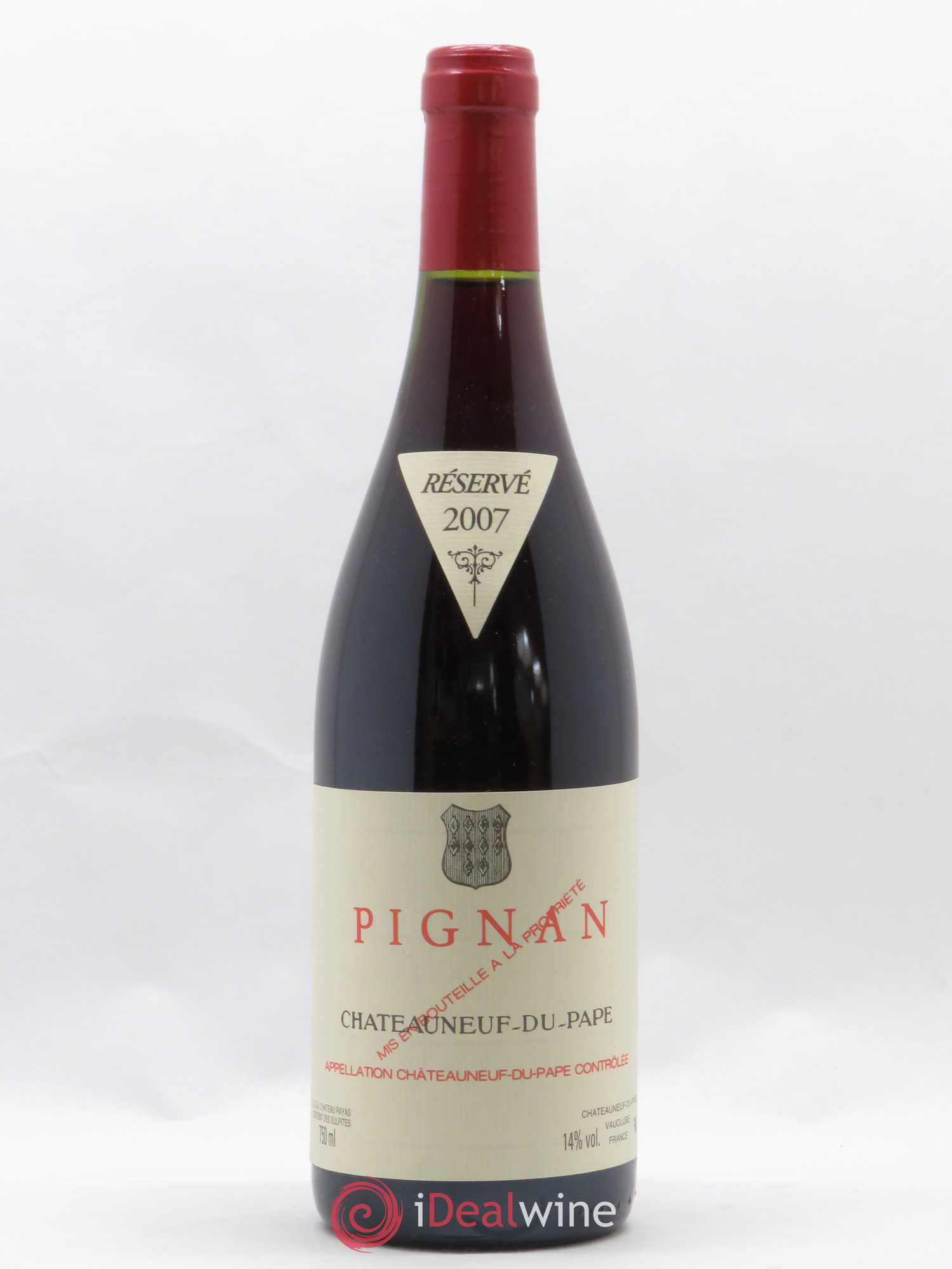 Châteauneuf-du-Pape Pignan Emmanuel Reynaud 2007 - Lot de 1 bouteille - 0