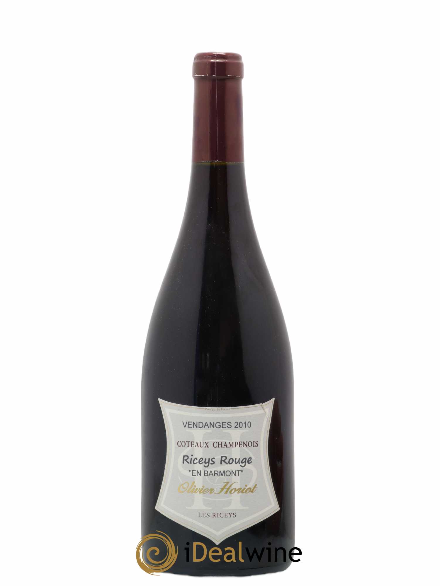 Riceys Rouge Olivier Horiot En Barmont 2010 - Lot de 1 bouteille - 0