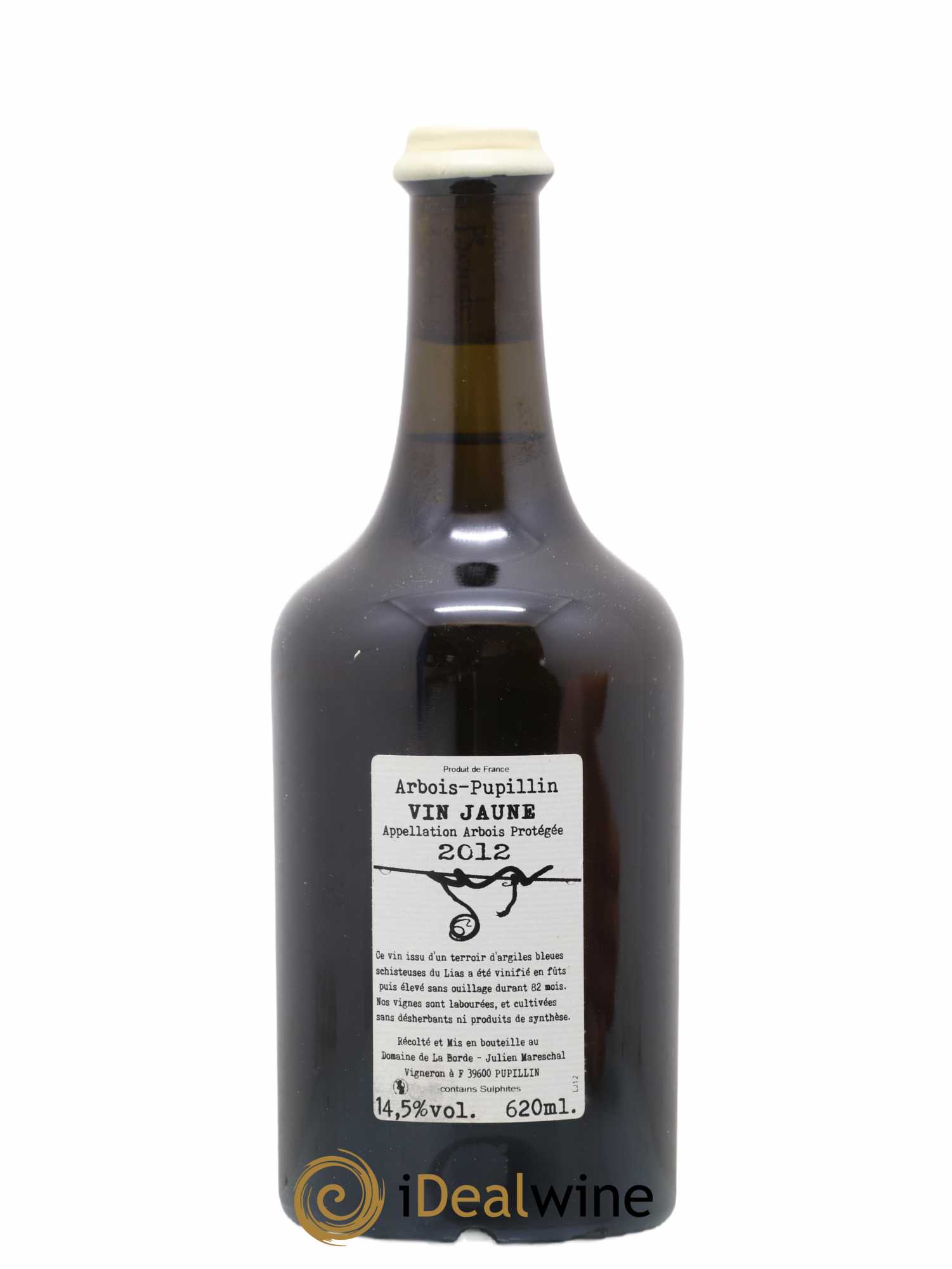 Arbois Vin Jaune Pupillin Domaine de la Borde 2012 - Lot of 1 bottle - 1