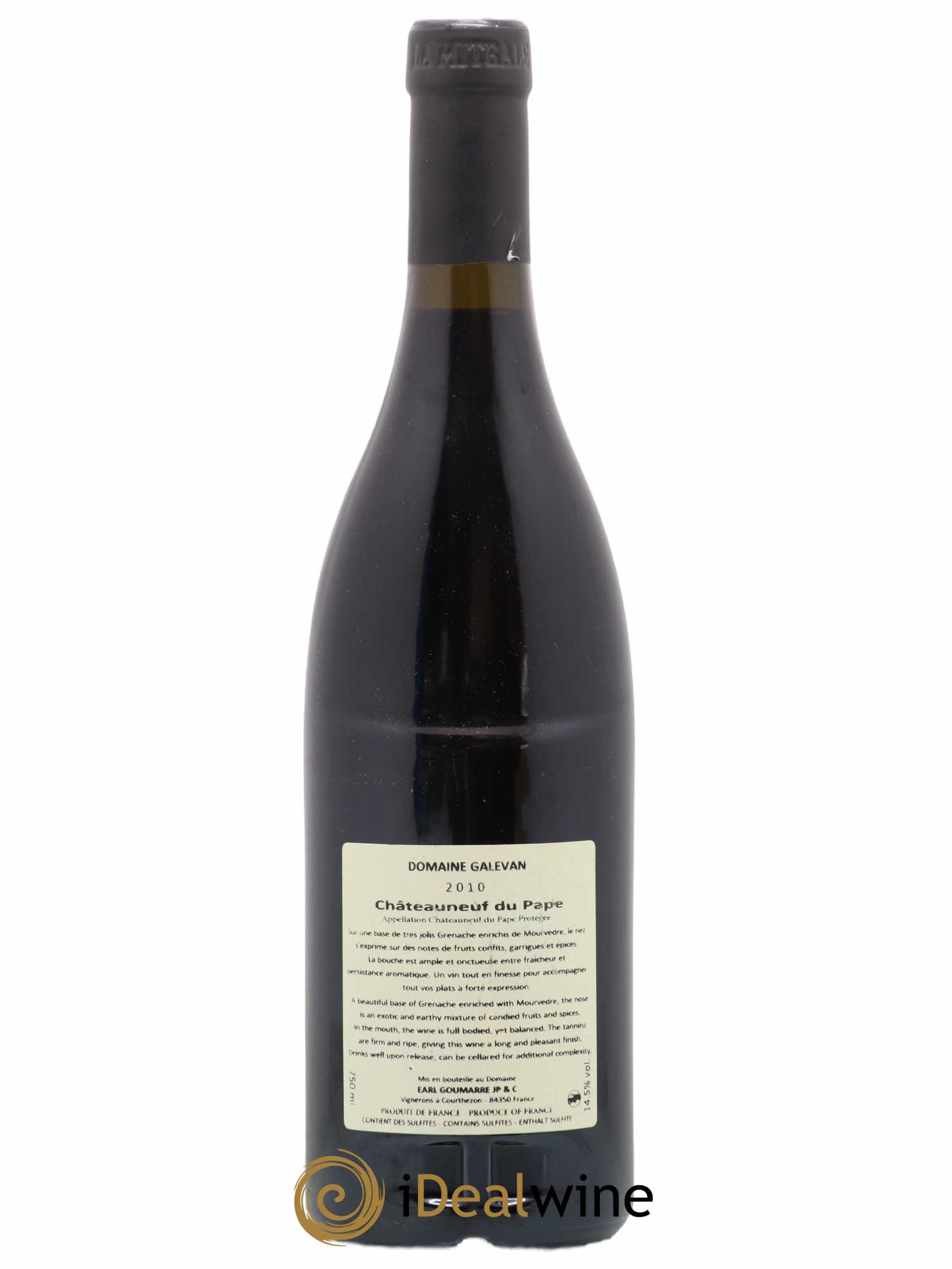 Châteauneuf-du-Pape Domaine Galévan 2010 - Lot de 1 bouteille - 1