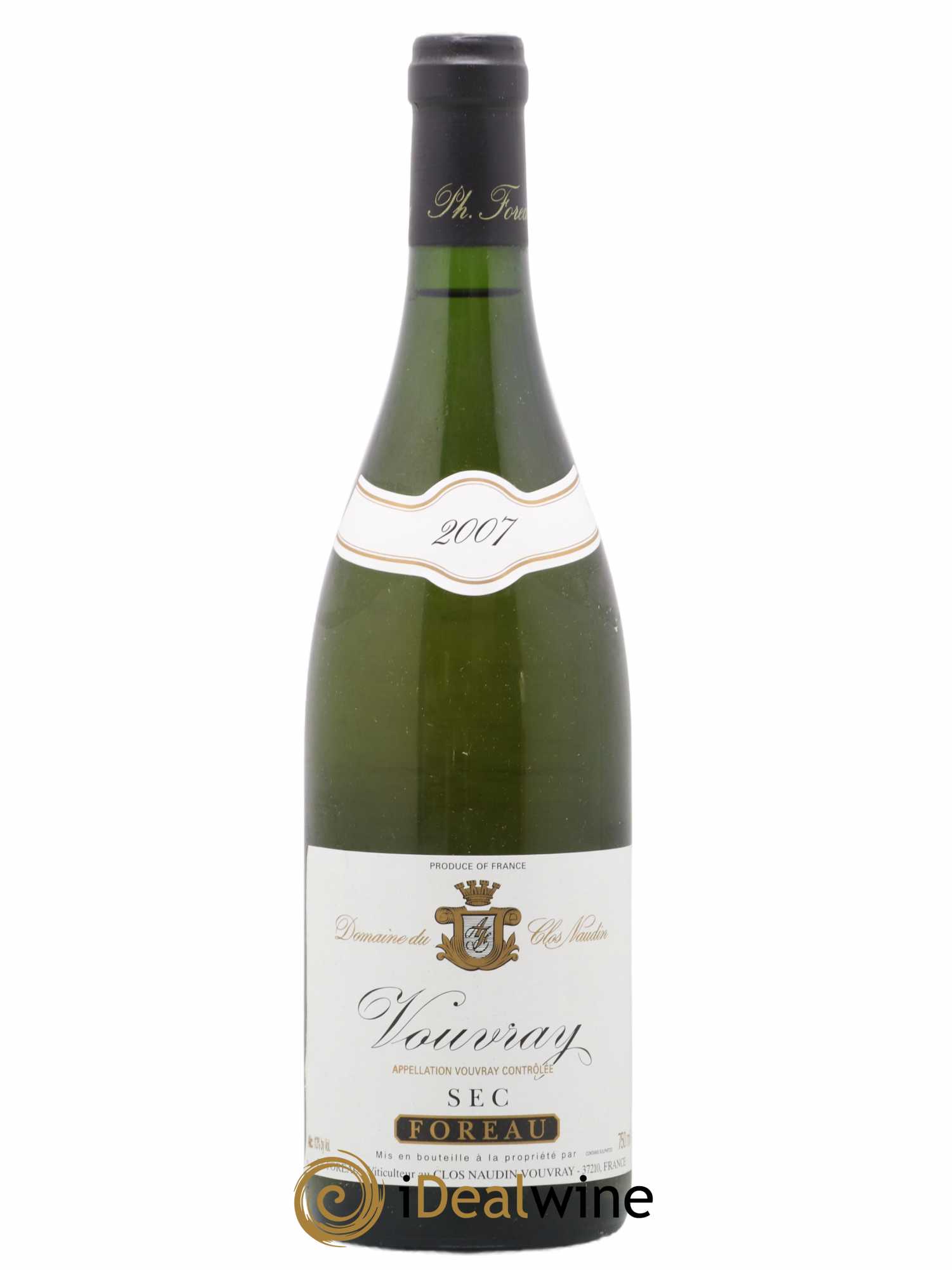Vouvray Sec Clos Naudin - Philippe Foreau 2007 - Lot de 1 bouteille - 0