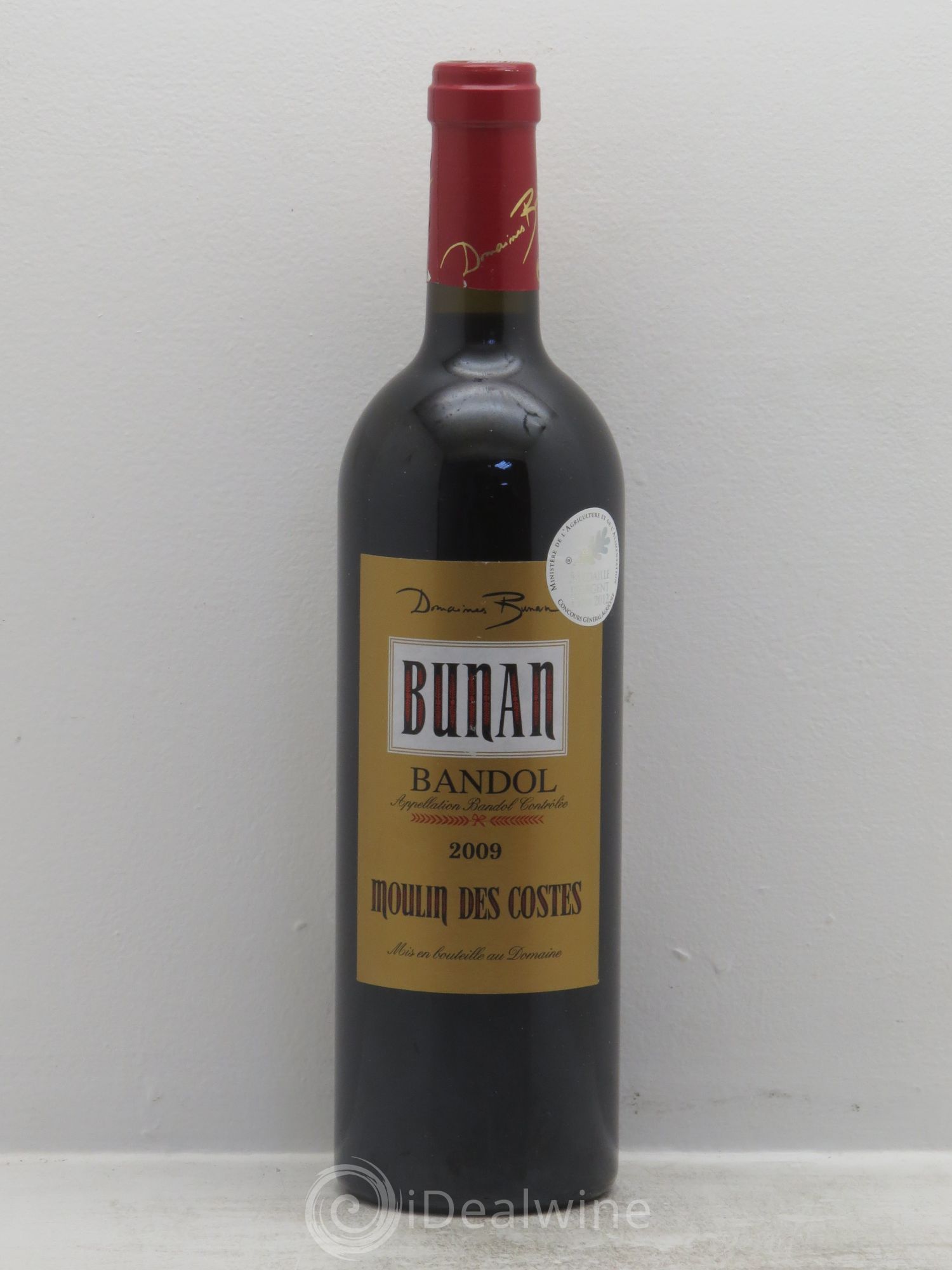 Bandol Bunan -Moulin des Costes (sans prix de réserve) 2009 - Posten von 1 Flasche - 0