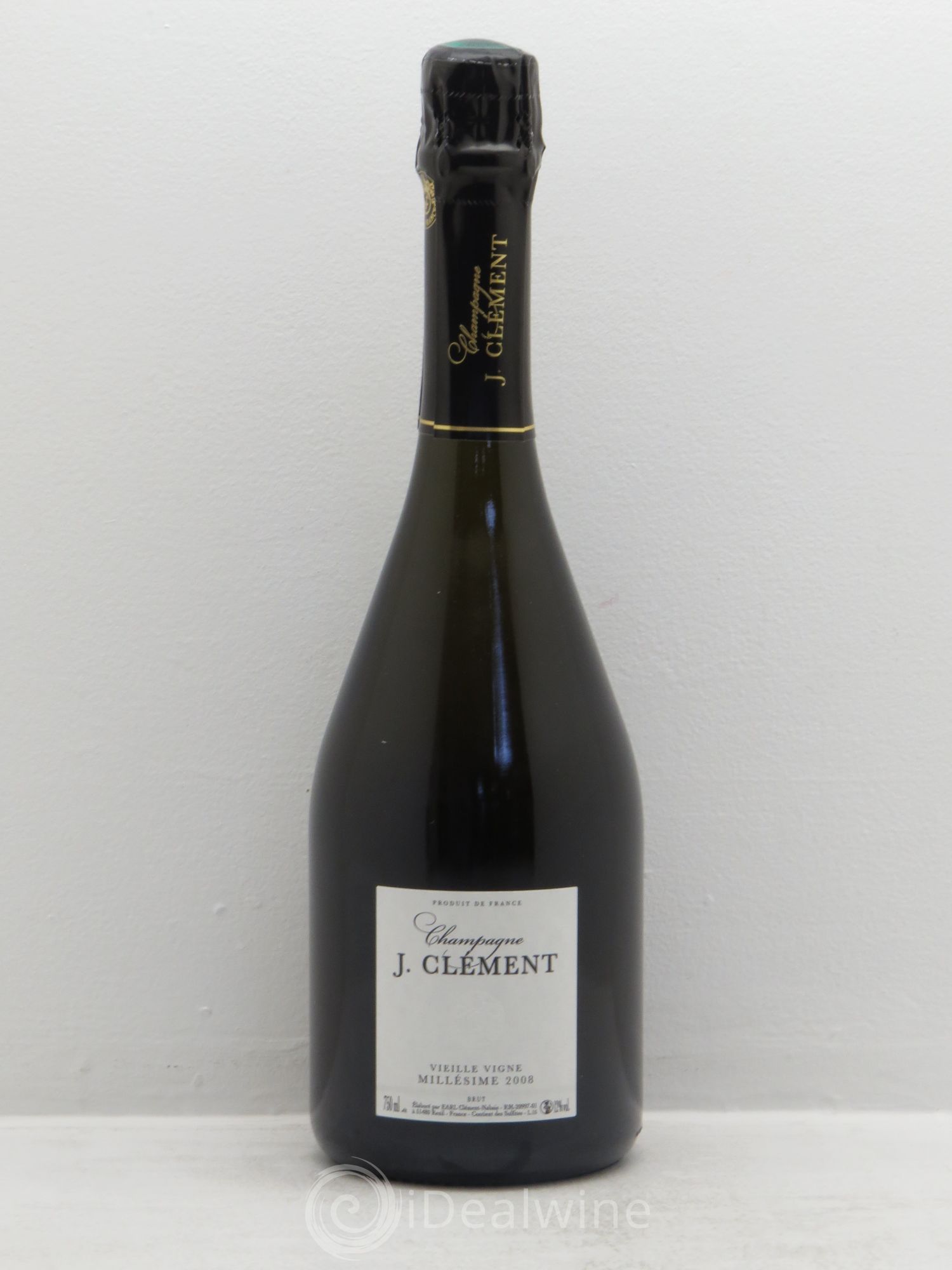 Champagne Vieilles vignes J.Clément (sans prix de réserve) 2008 - Posten von 1 Flasche - 0