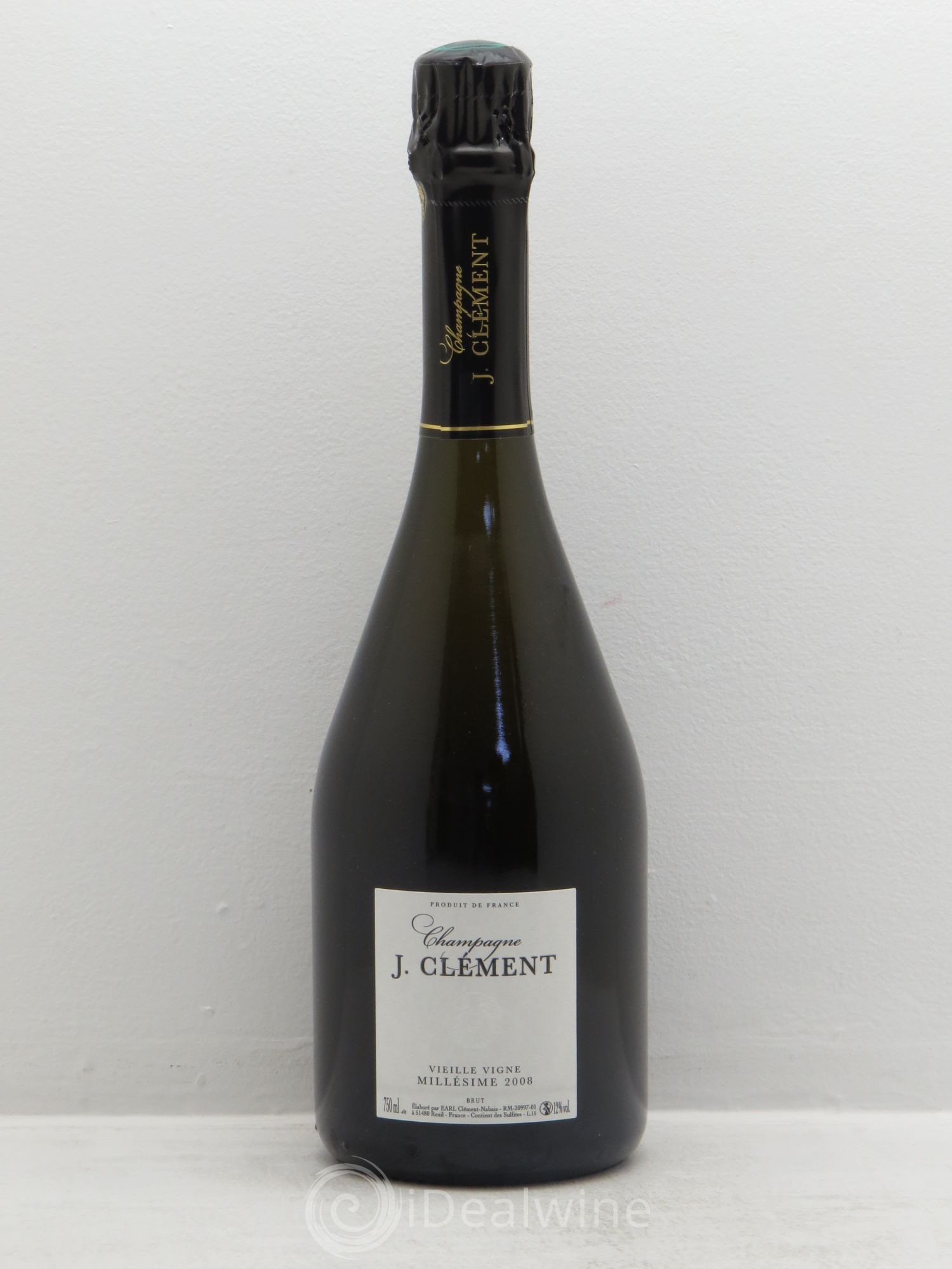Champagne Vieilles vignes J.Clément (sans prix de réserve) 2008 - Posten von 1 Flasche - 0