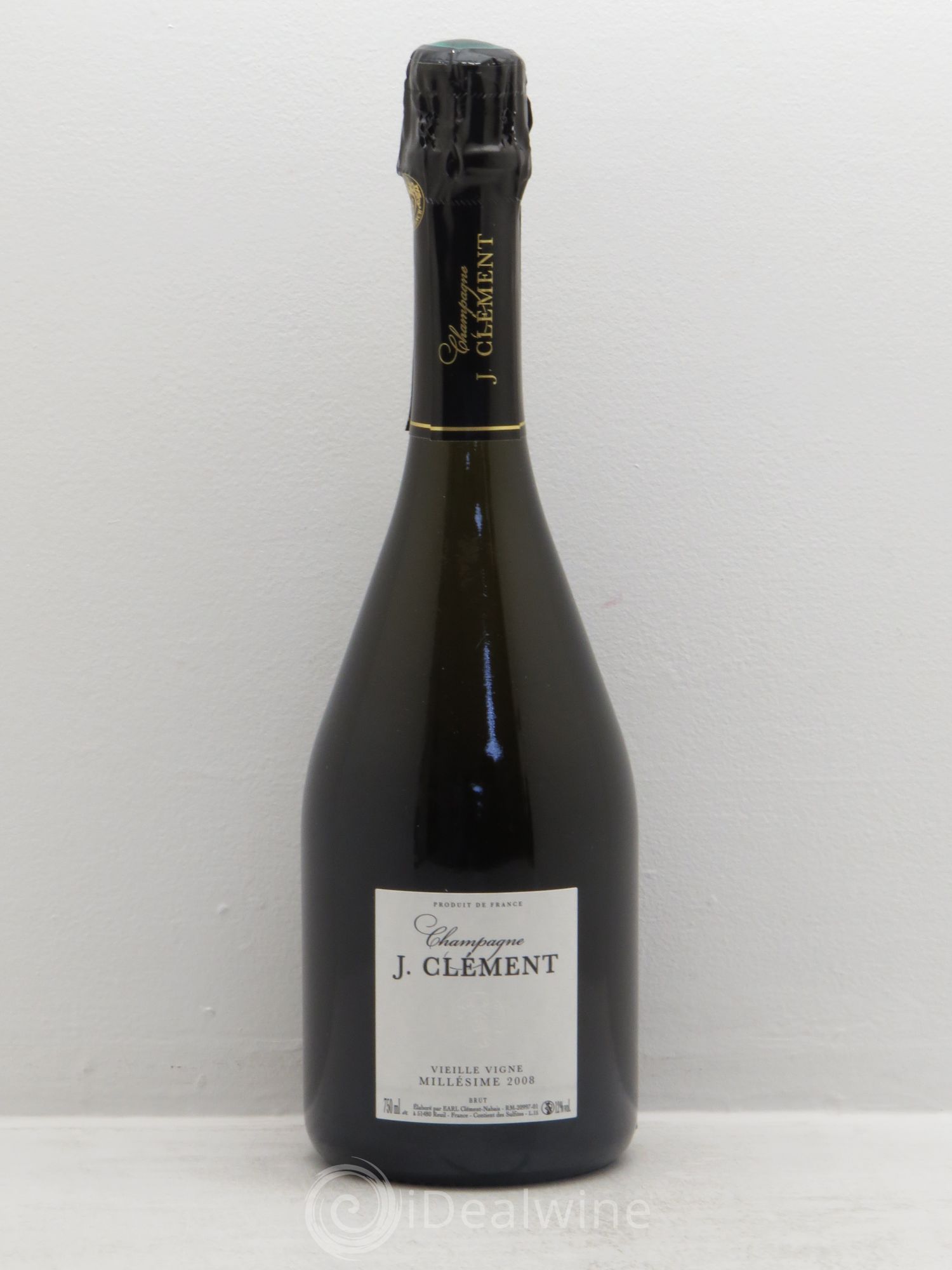 Champagne Vieilles vignes J.Clément (sans prix de réserve) 2008 - Posten von 1 Flasche - 0