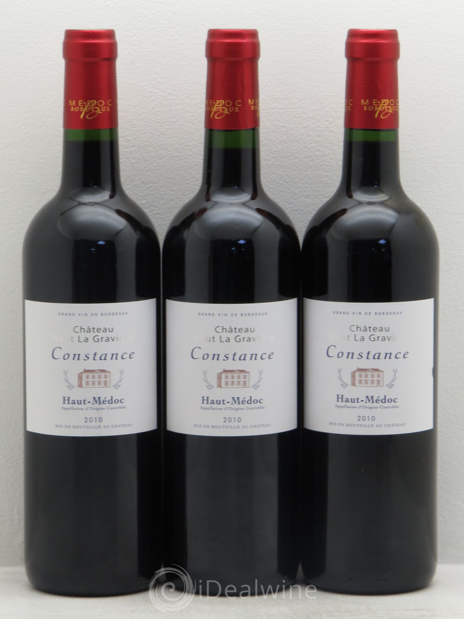 Haut Médoc Château Haut La Gravière cuvée Constance (sans prix de réserve) 2010 - Posten von 3 Flaschen - 0