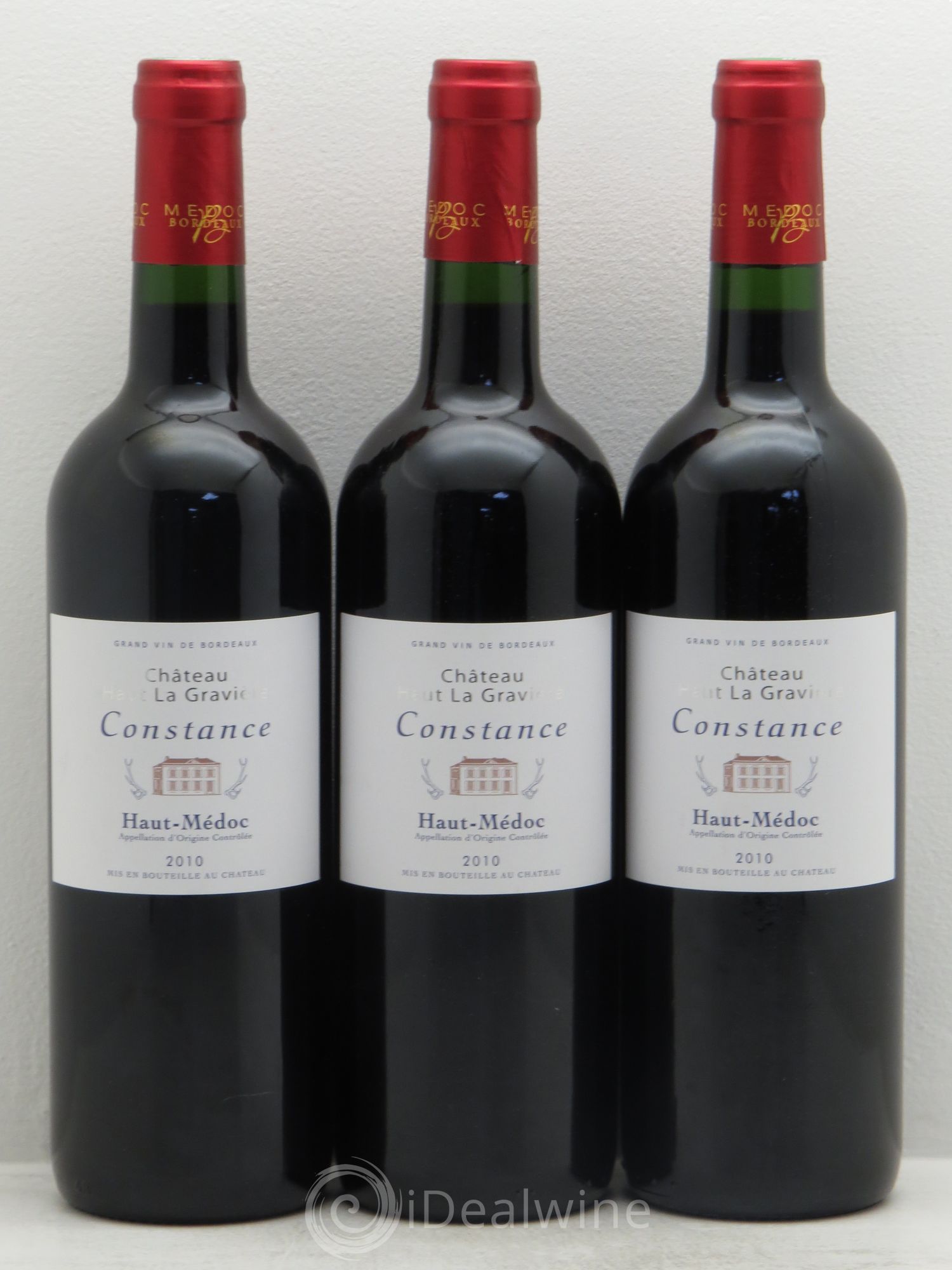 Haut Médoc Château Haut La Gravière cuvée Constance (sans prix de réserve) 2010 - Posten von 3 Flaschen - 0