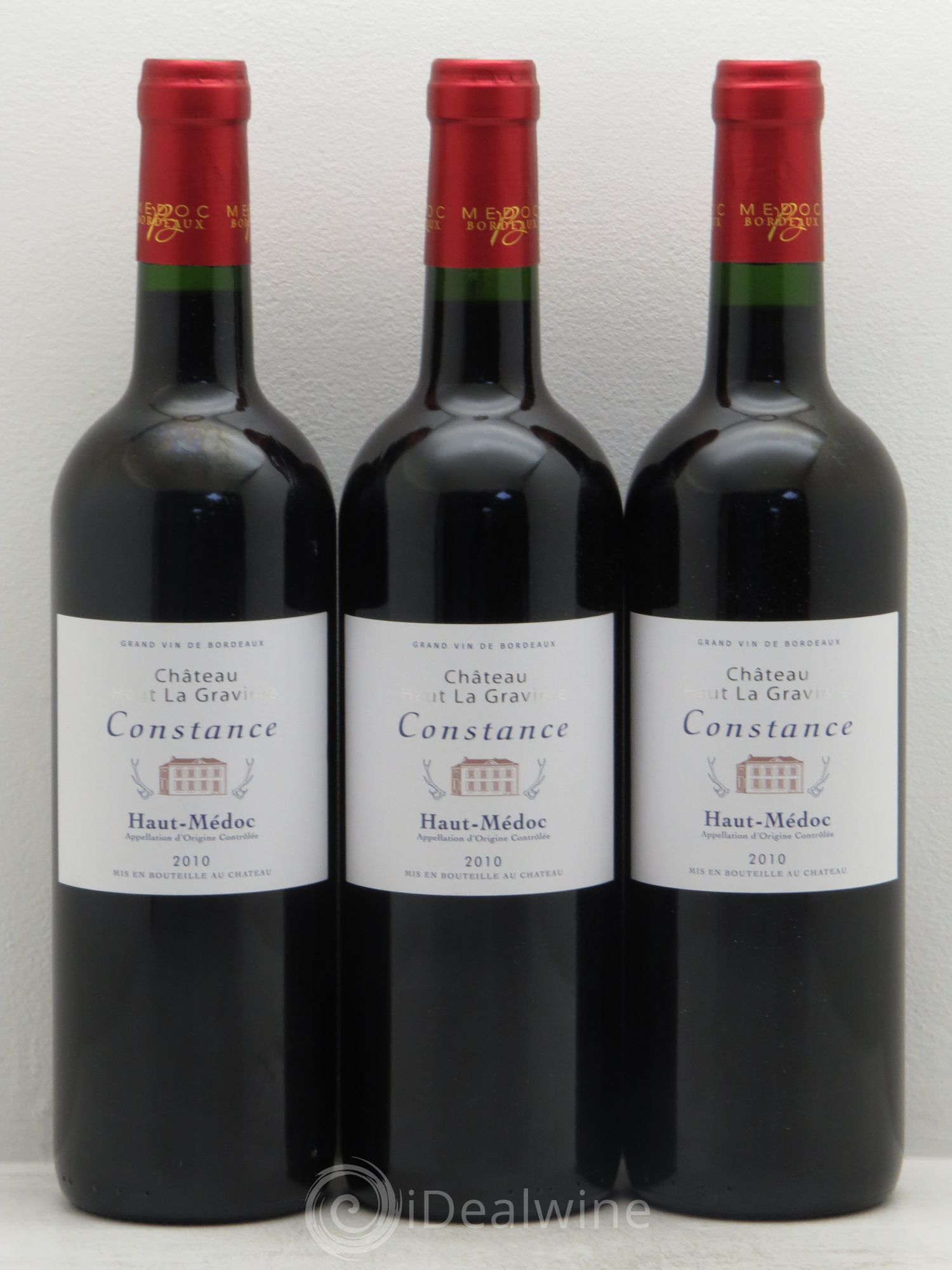Haut Médoc Château Haut La Gravière cuvée Constance (sans prix de réserve) 2010 - Posten von 3 Flaschen - 0