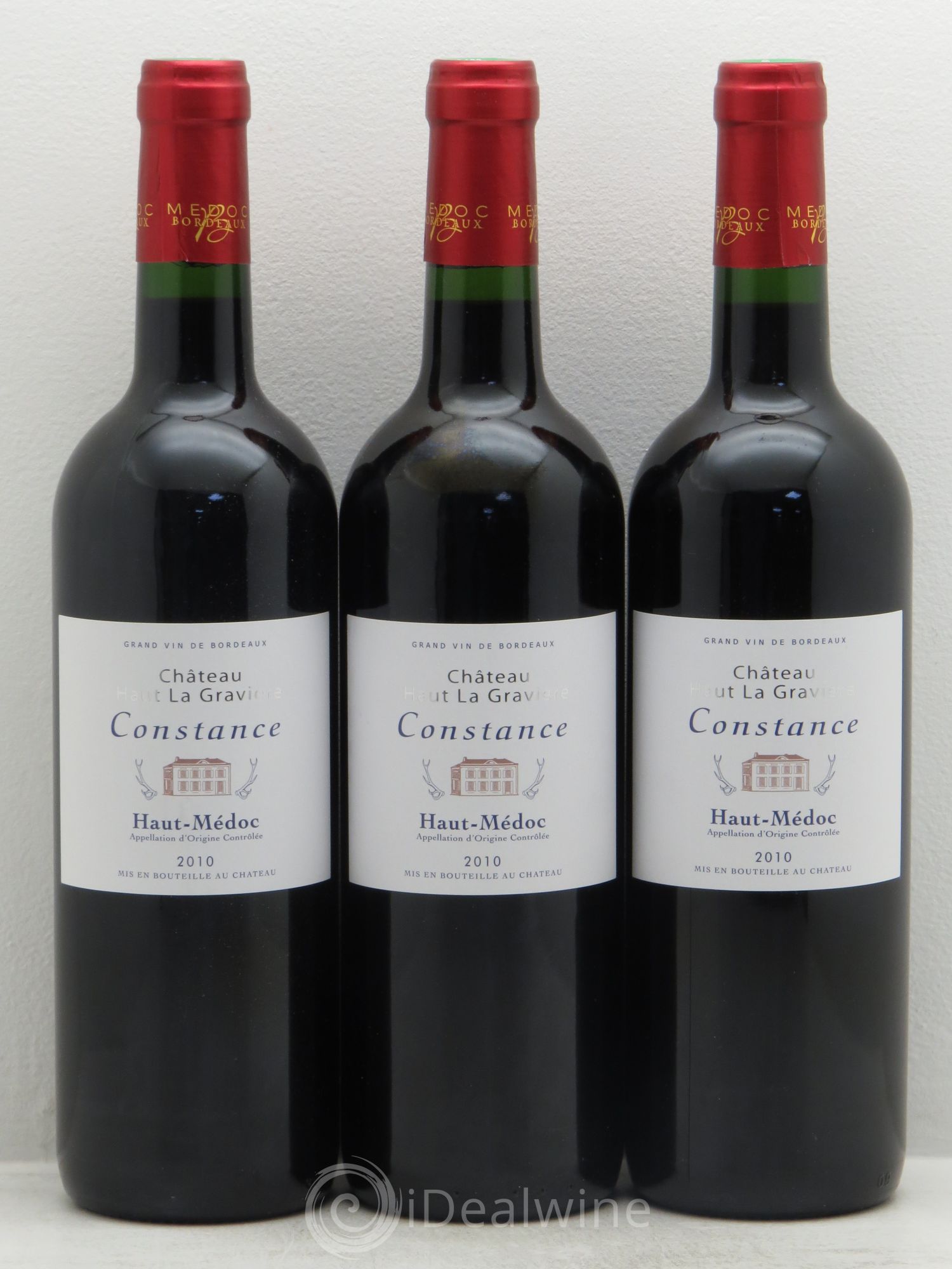Haut Médoc Château Haut La Gravière cuvée Constance (sans prix de réserve) 2010 - Posten von 3 Flaschen - 0