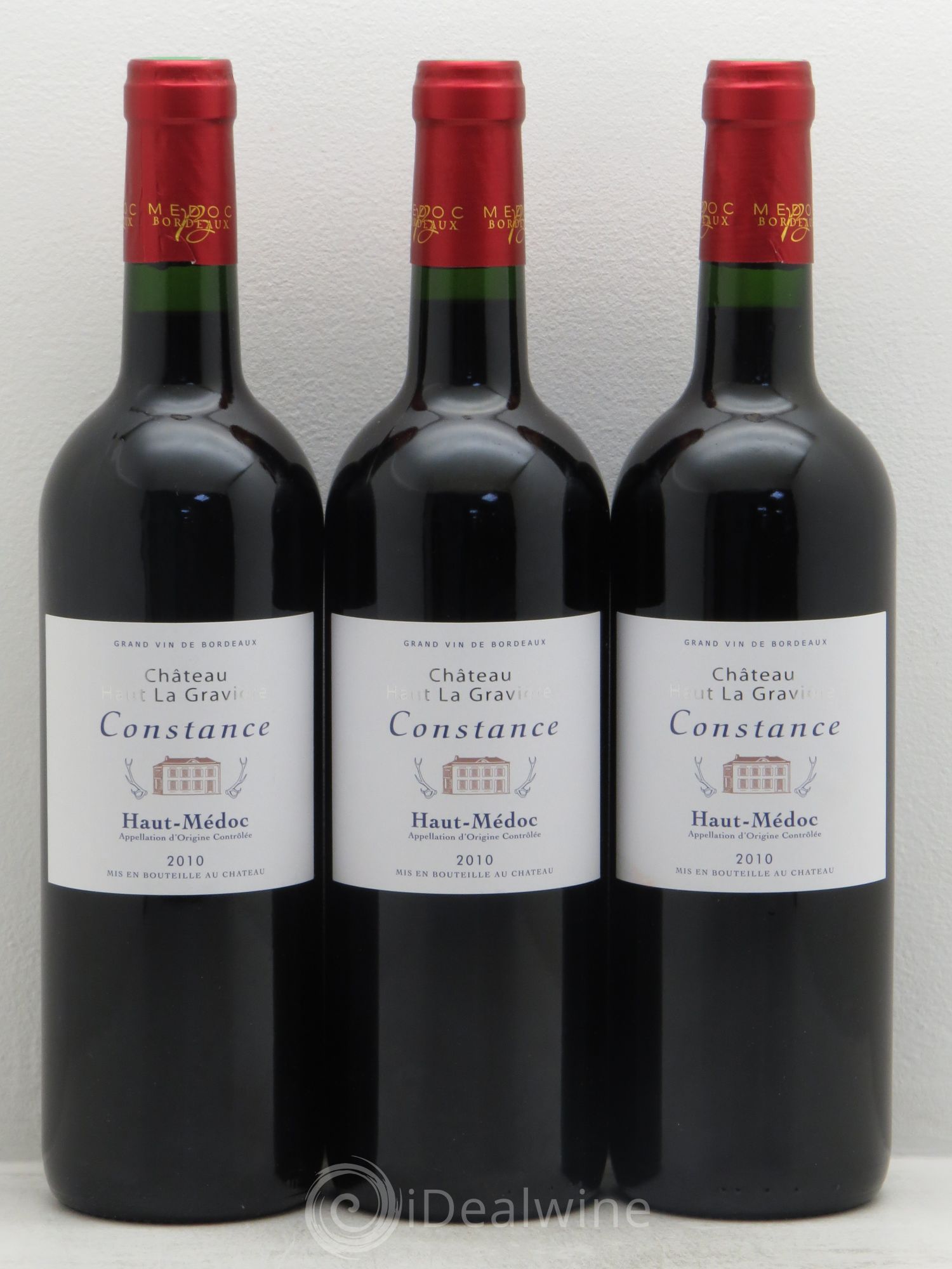 Haut Médoc Château Haut La Gravière cuvée Constance (sans prix de réserve) 2010 - Posten von 3 Flaschen - 0