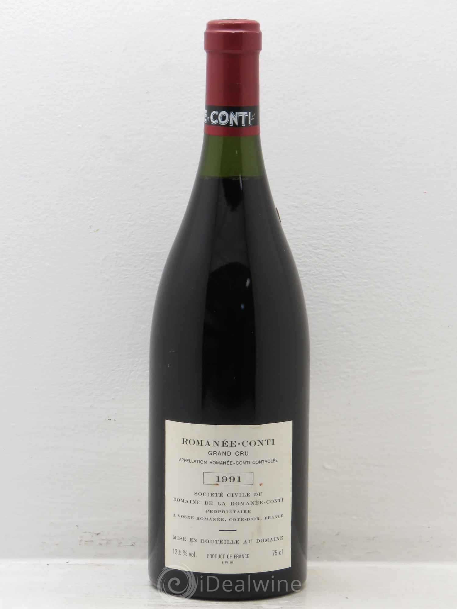 Romanée-Conti Grand Cru Domaine de la Romanée-Conti 1991 - Lot de 1 bouteille - 1