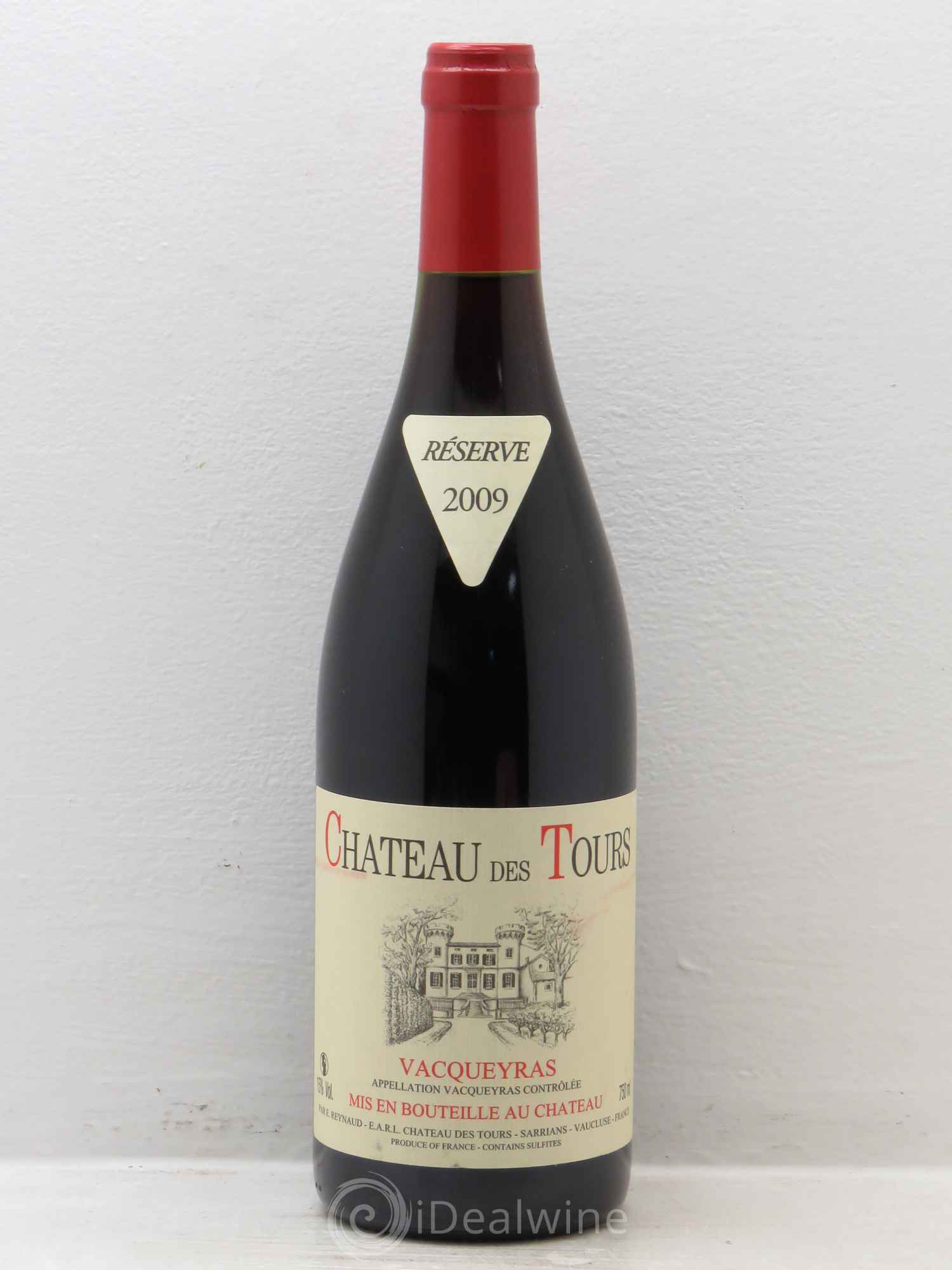 Vacqueyras Château des Tours Emmanuel Reynaud (sans prix de réserve) 2009 - Lot de 1 bouteille - 0