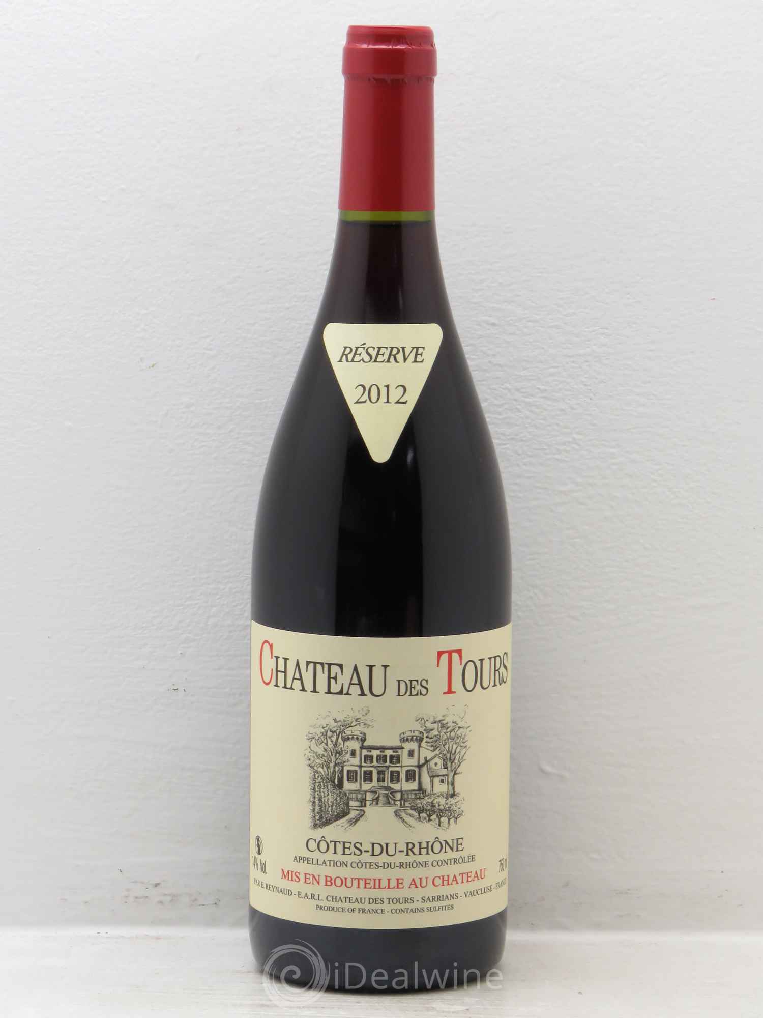 Côtes-du-Rhône Château des Tours Emmanuel Reynaud (sans prix de réserve) 2012 - Lot de 1 bouteille - 0
