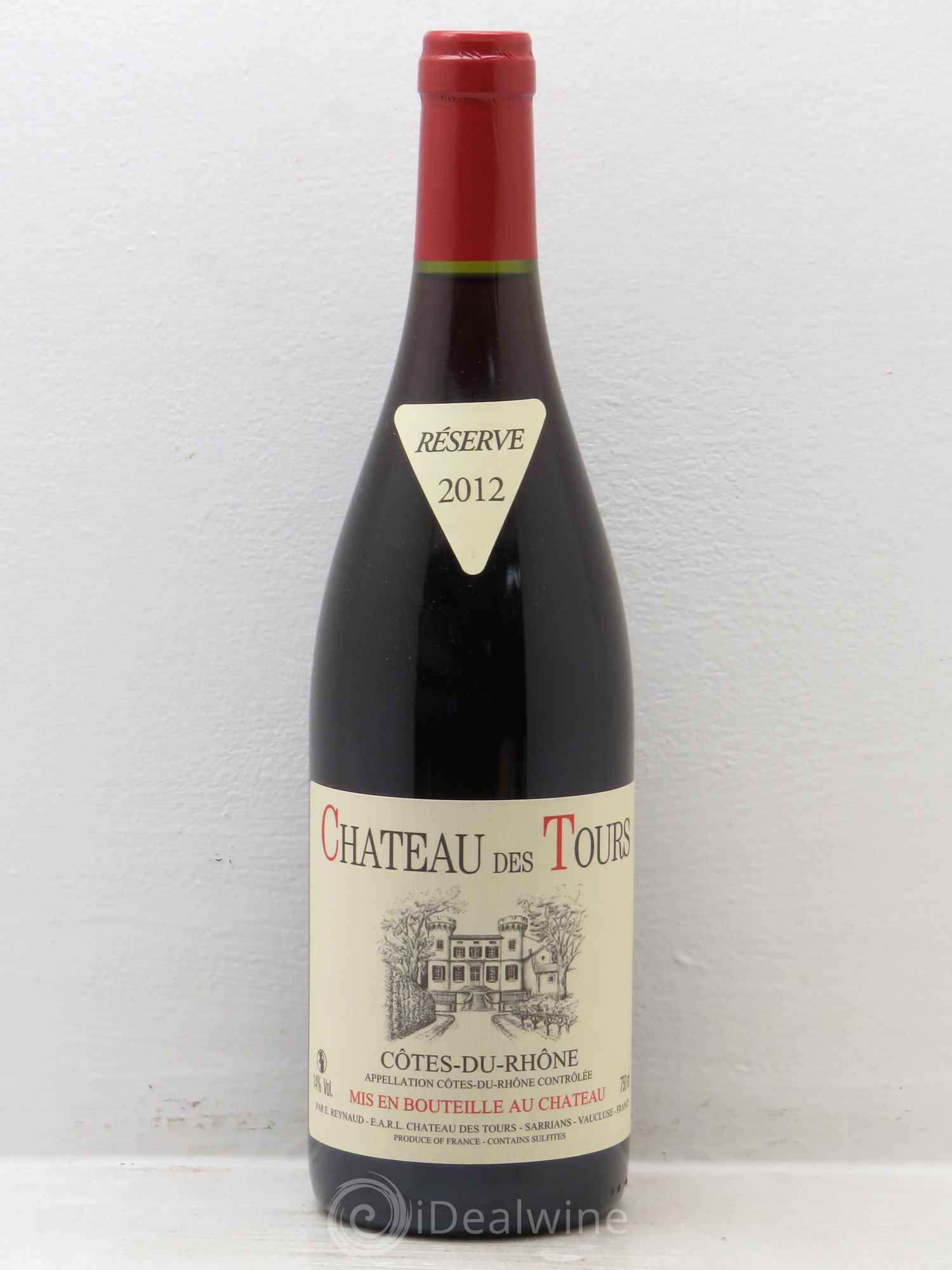 Côtes-du-Rhône Château des Tours Emmanuel Reynaud (sans prix de réserve) 2012 - Lot de 1 bouteille - 0