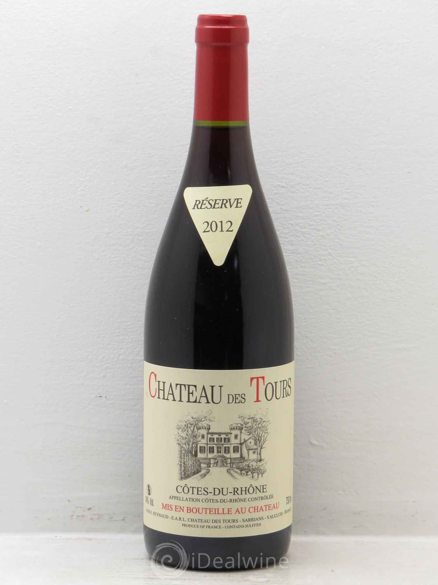 Côtes-du-Rhône Château des Tours Emmanuel Reynaud 2012 - Lot de 1 bouteille - 0