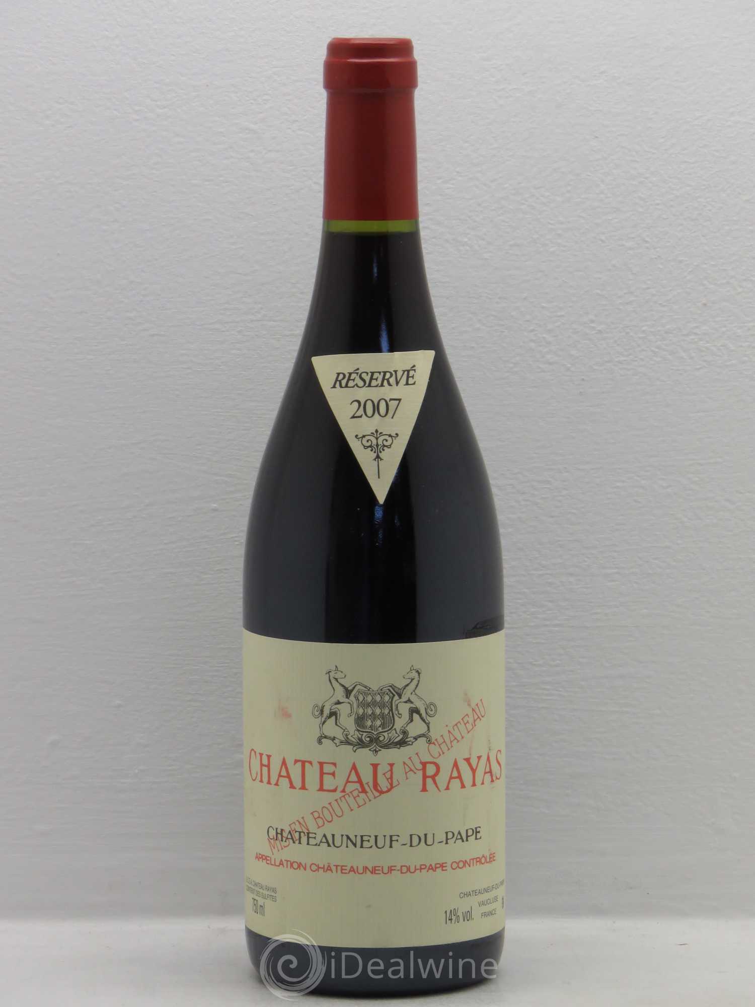 Châteauneuf-du-Pape Château Rayas Emmanuel Reynaud 2007 - Lot de 1 bouteille - 0