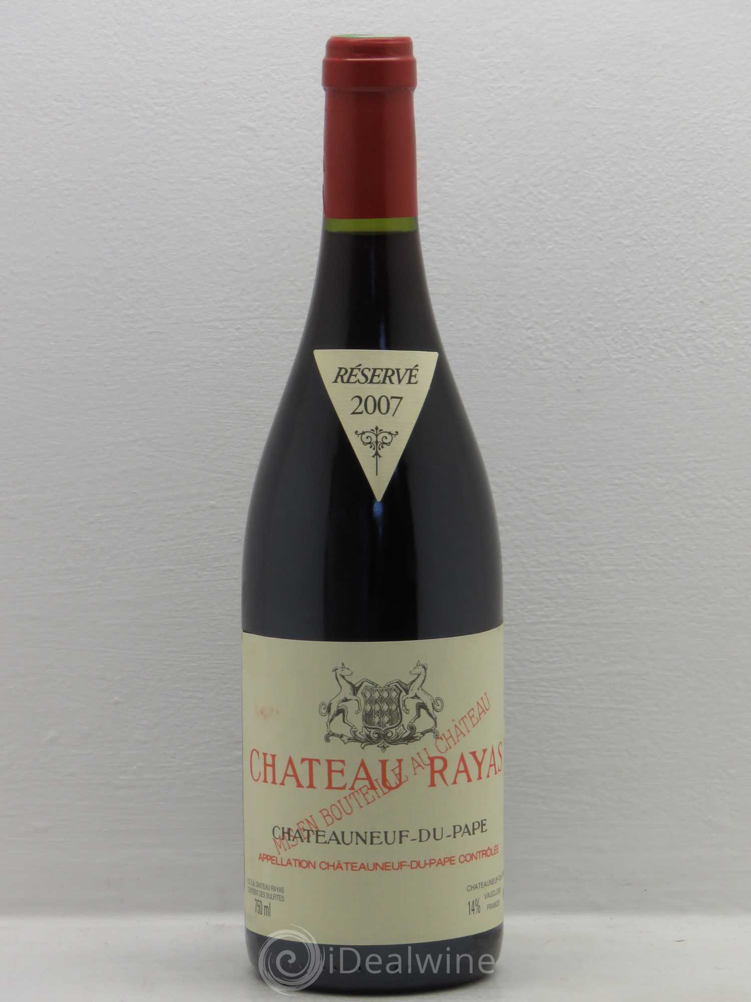 Châteauneuf-du-Pape Château Rayas Emmanuel Reynaud 2007 - Lot de 1 bouteille - 0
