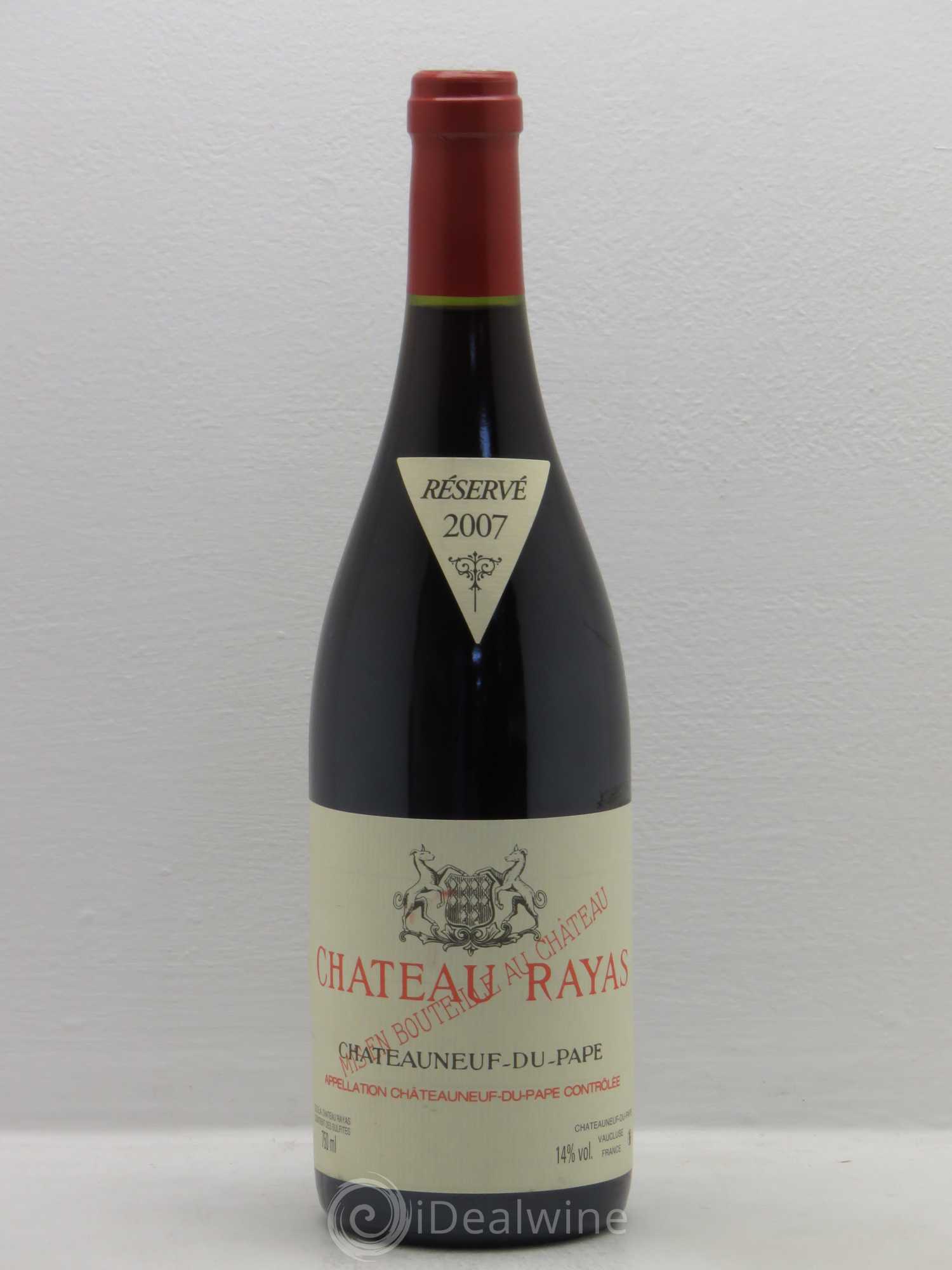 Châteauneuf-du-Pape Château Rayas Emmanuel Reynaud 2007 - Lot de 1 bouteille - 0